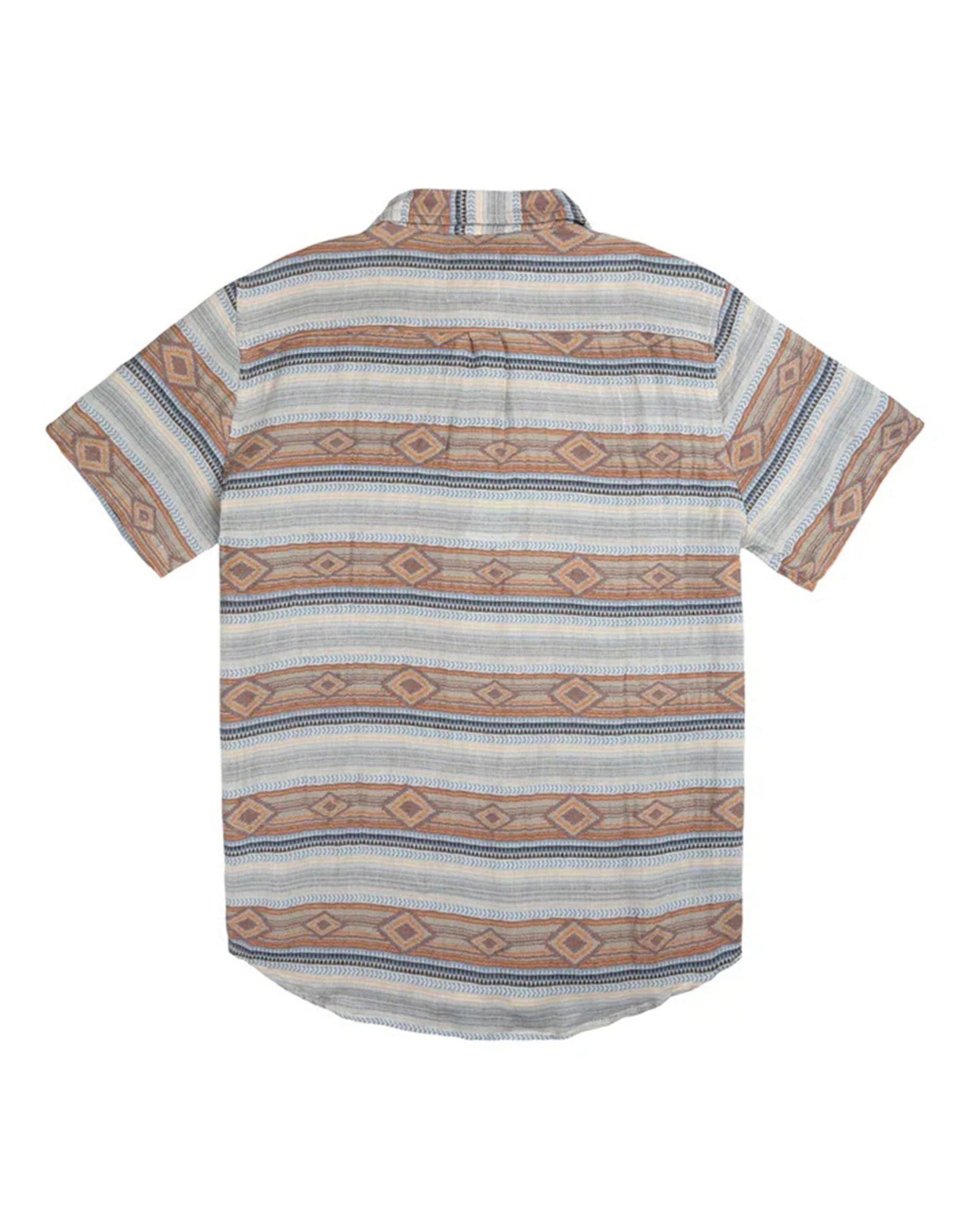 Boquillas S/S Shirt - Sanoita Stripe (Brown/Blue) - Image 4