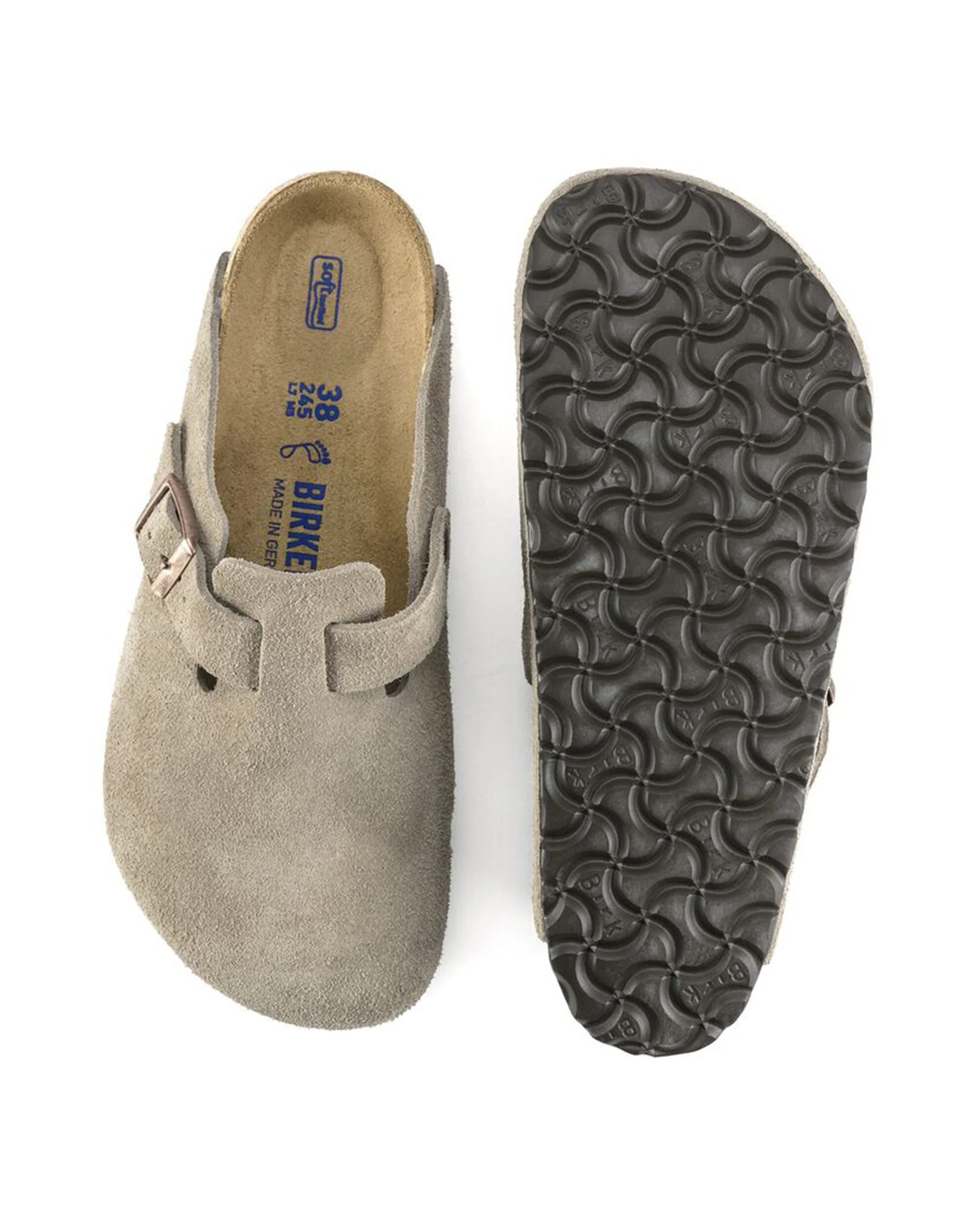 Boston Soft Footbed Suede Leather (Narrow) - Taupe - Image 10