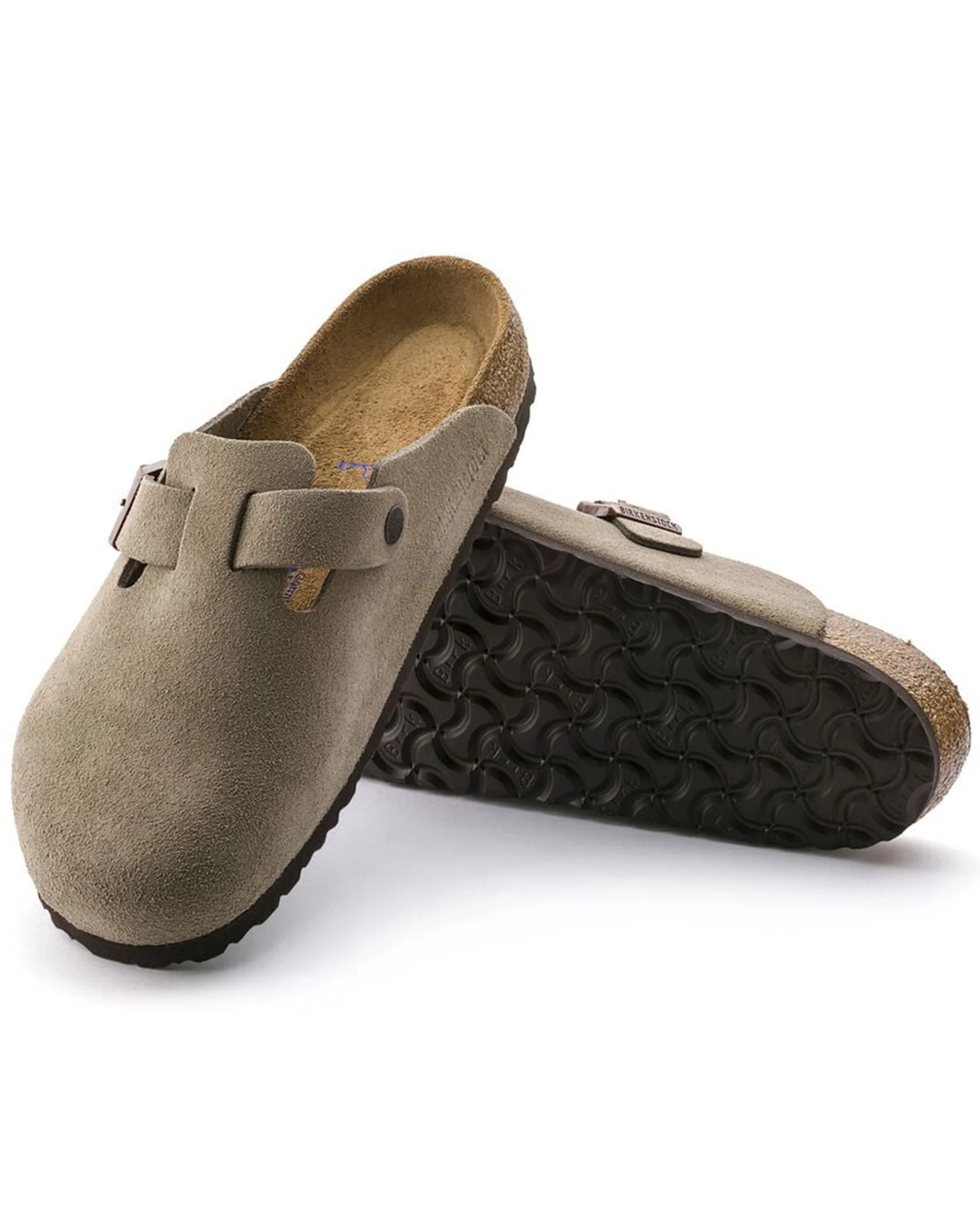 Boston Soft Footbed Suede Leather (Narrow) - Taupe - Image 4