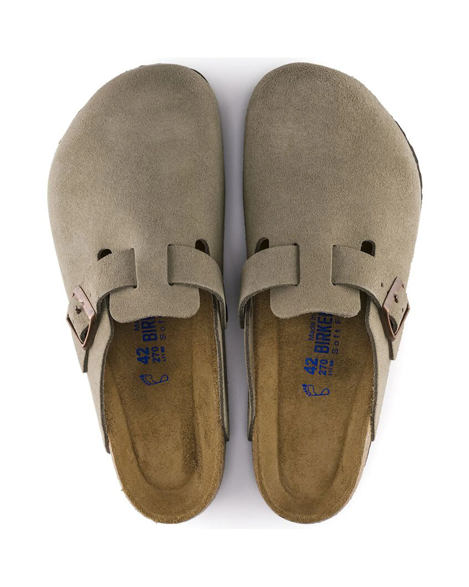 Boston Soft Footbed Suede Leather (Narrow) - Taupe - Image 5