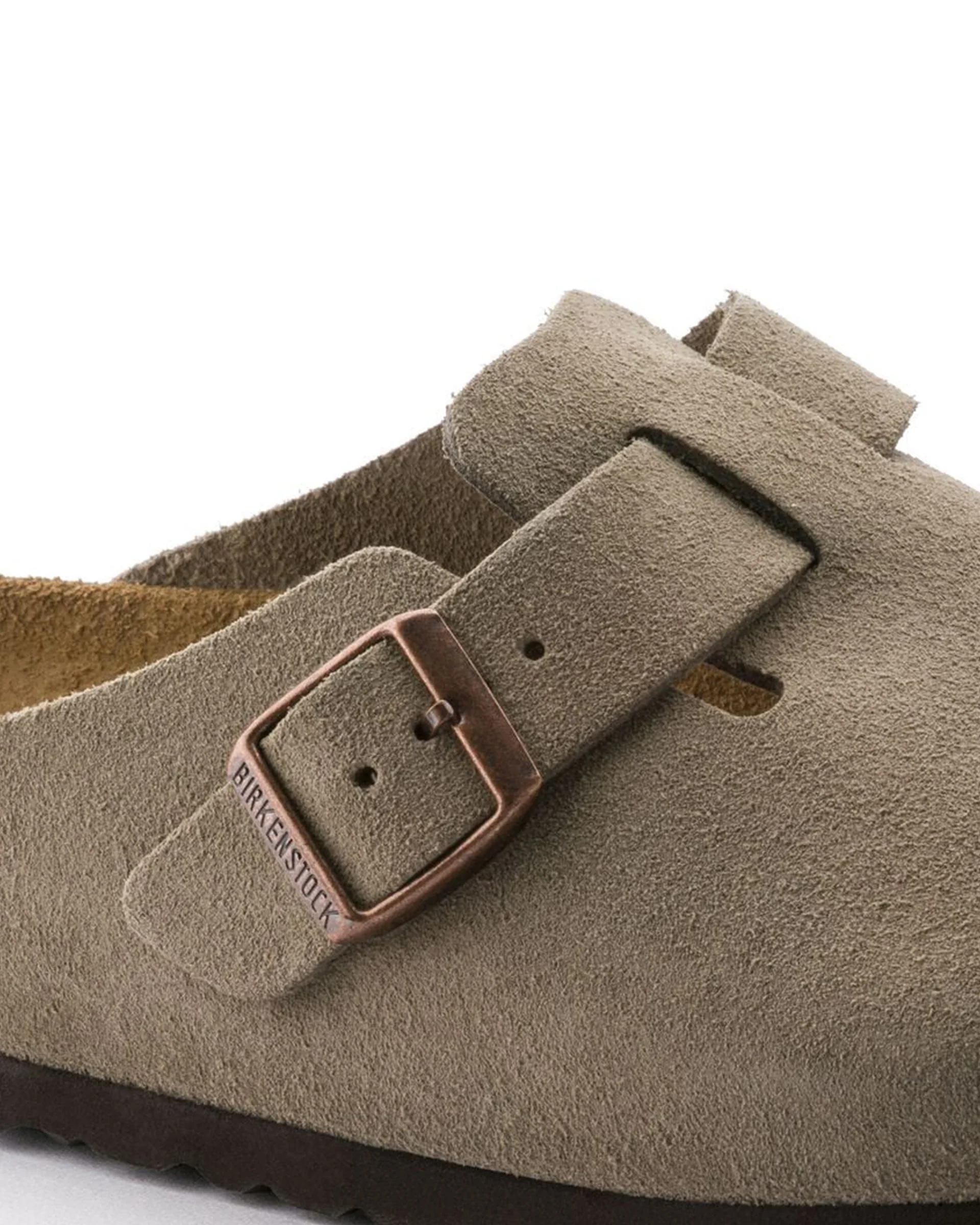 Boston Soft Footbed Suede Leather (Narrow) - Taupe - Image 8