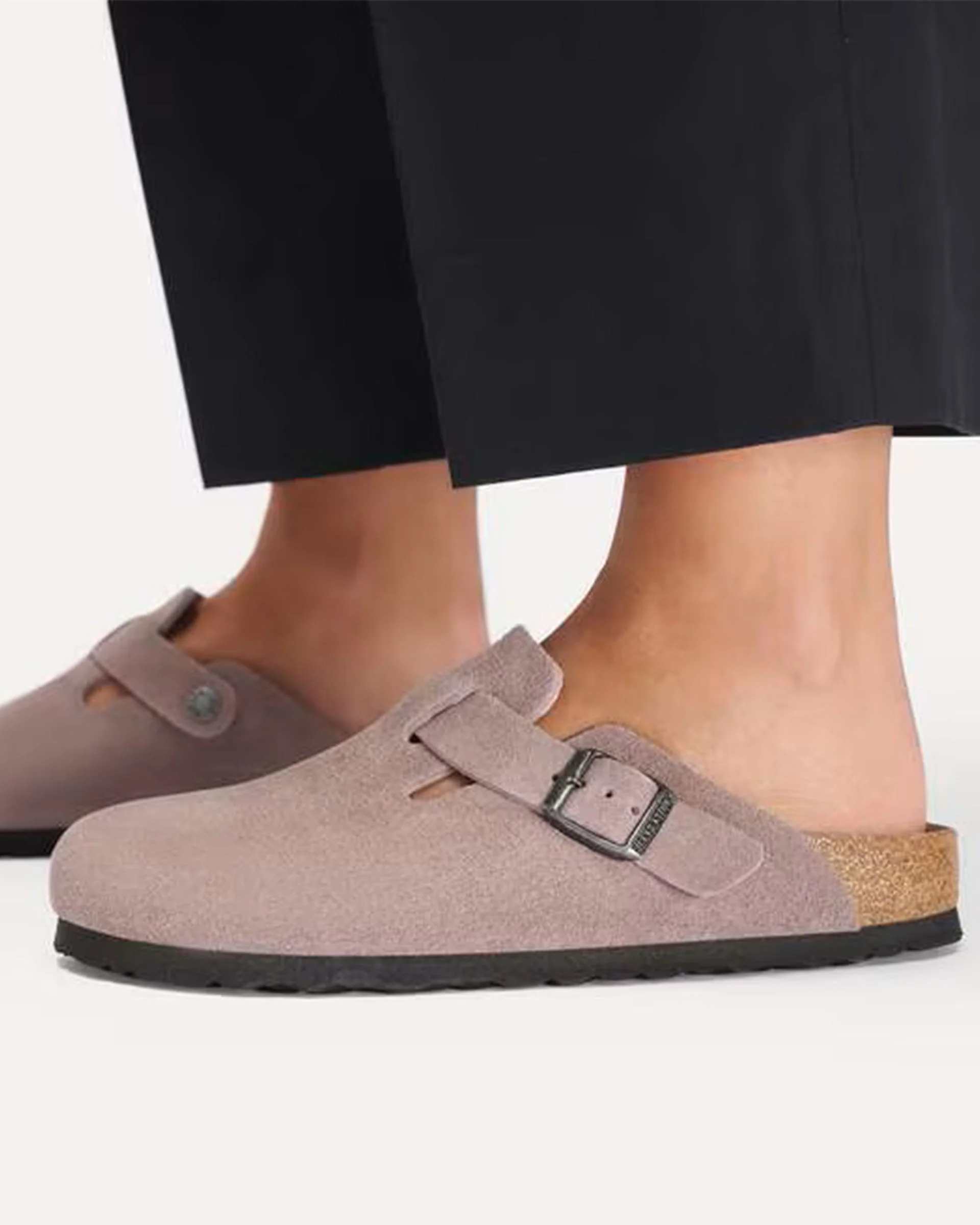 Boston Soft Footbed Suede Leather (Narrow) - Faded Purple - Image 5