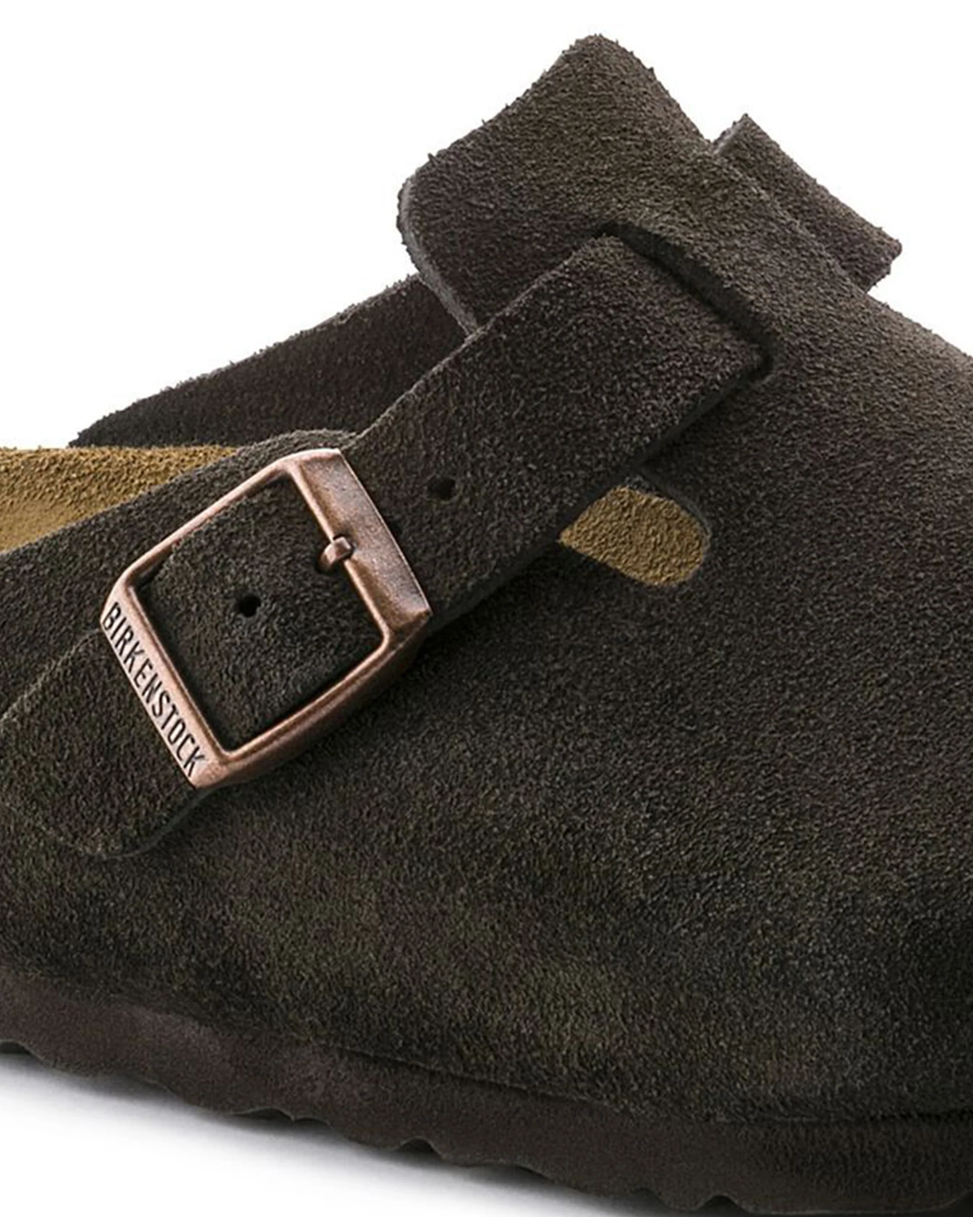 Boston Soft Footbed Suede Leather (Wide) - Mocha - Image 6