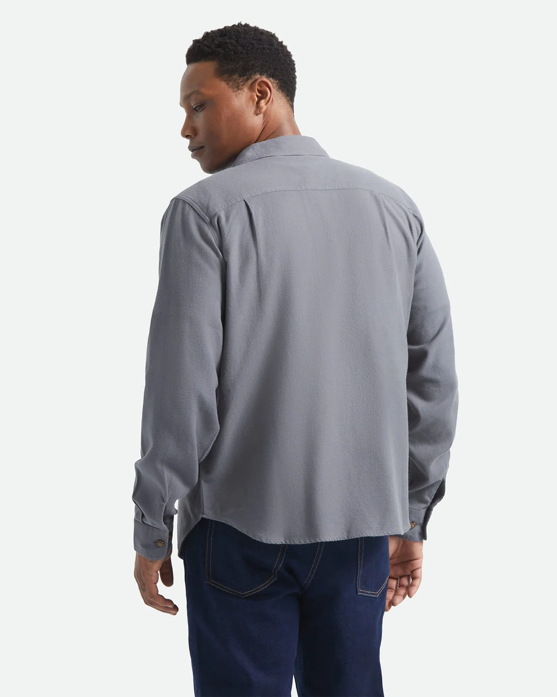 Bowery Lightweight Ultra Soft Flannel - Future Grey - Image 4