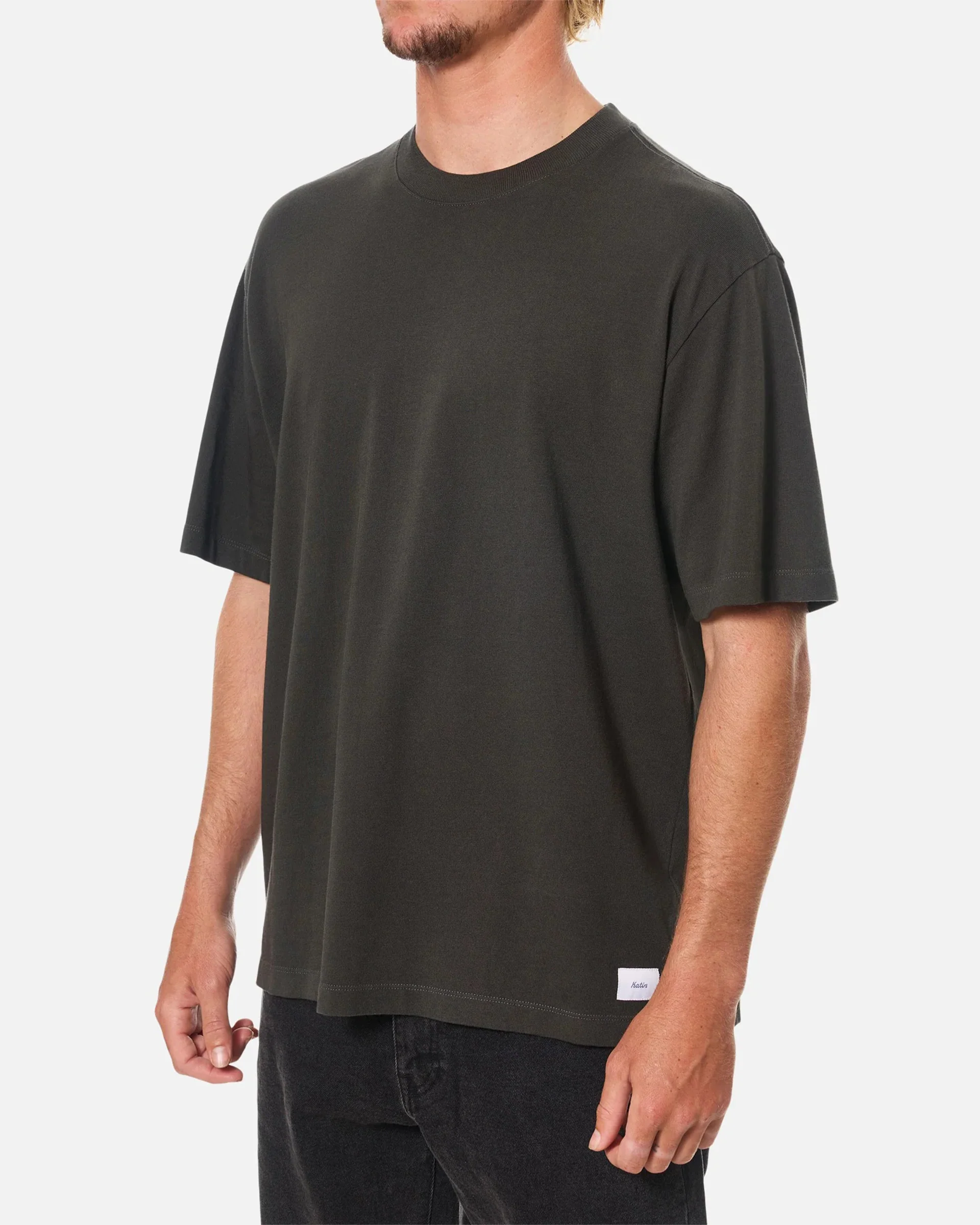 Box Fit Heritage S/S T-Shirt - Black Wash - Image 3