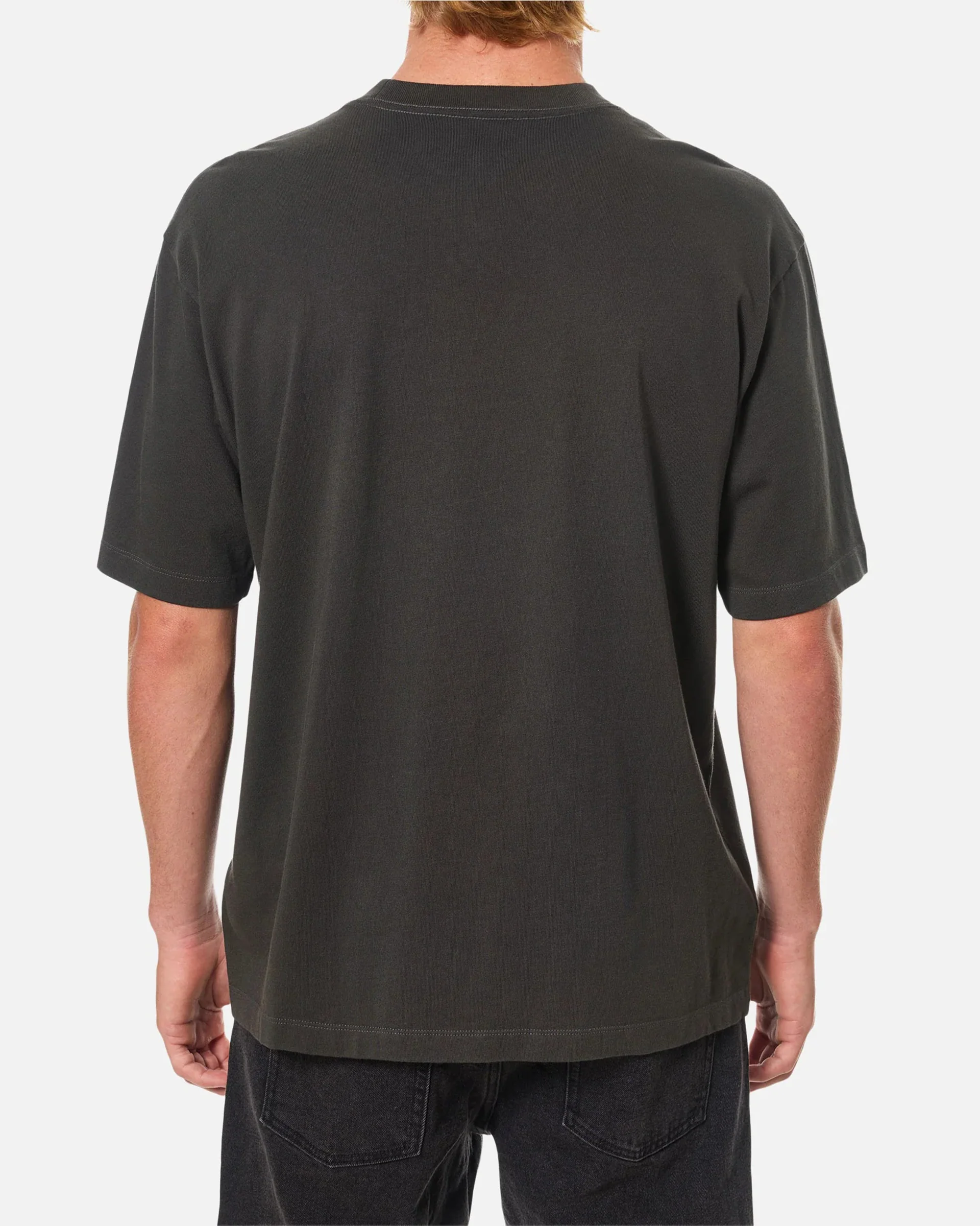 Box Fit Heritage S/S T-Shirt - Black Wash - Image 4