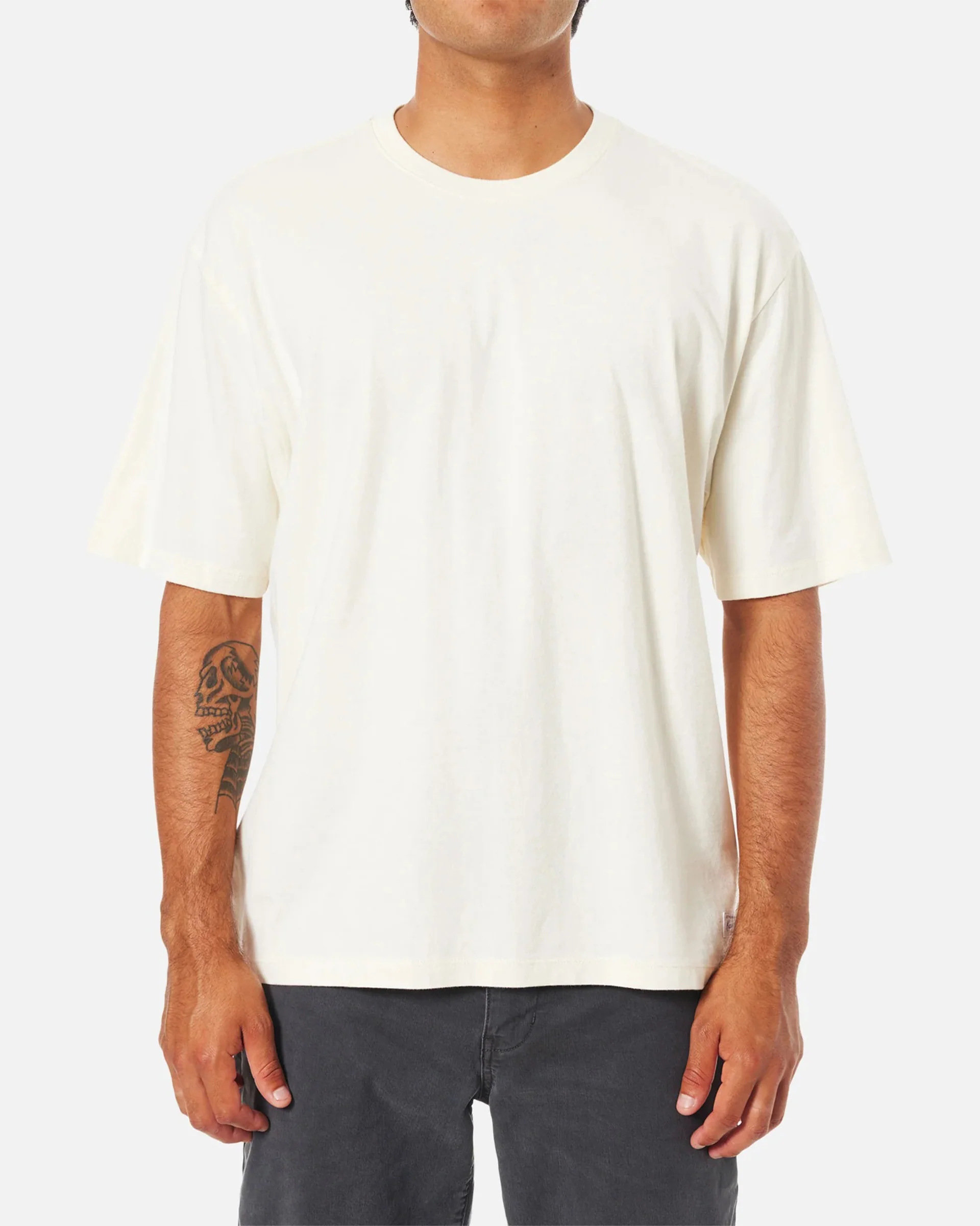 Box Fit Heritage S/S T-Shirt - Vintage White - Image 3