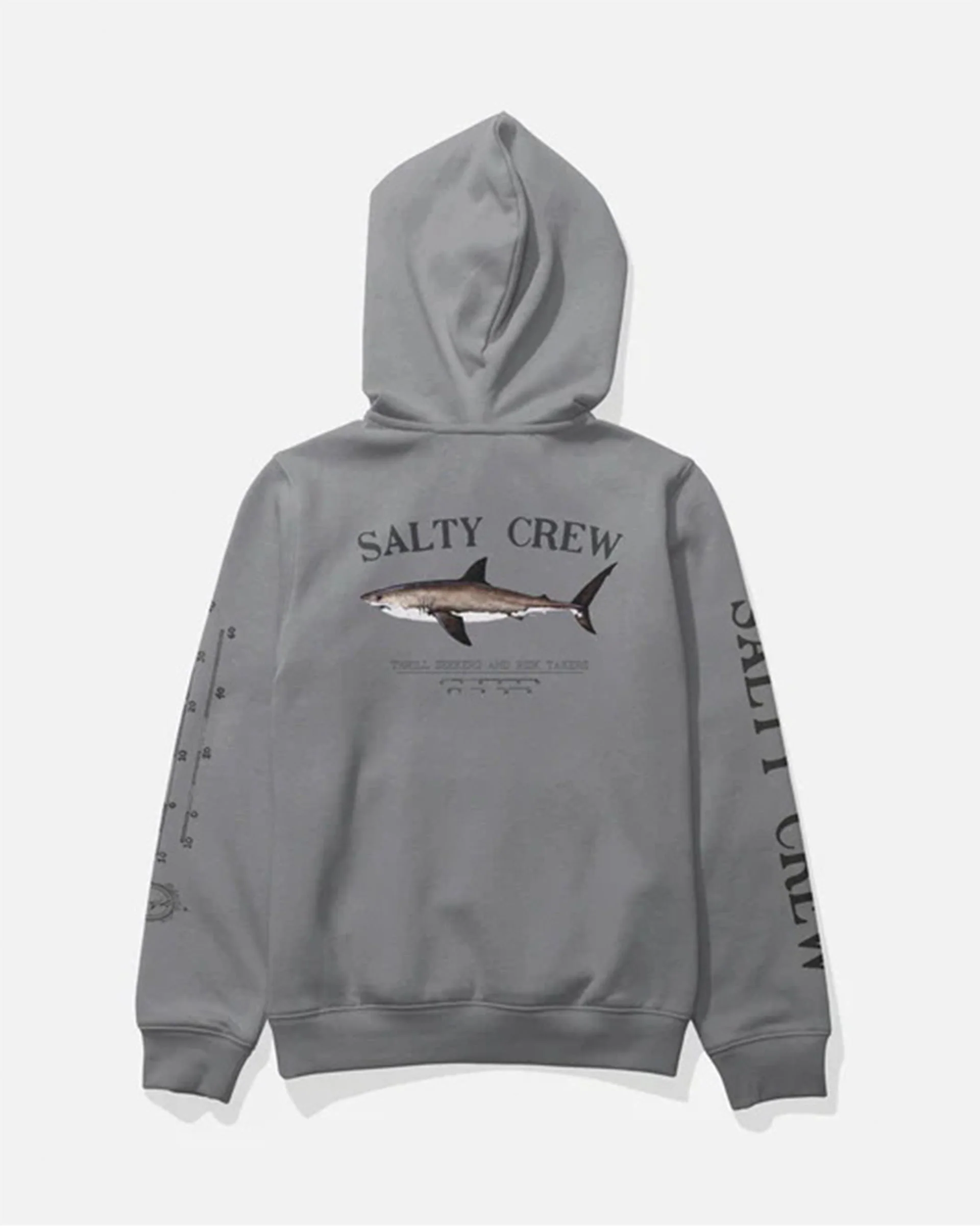 Boy's Bruce Pullover Fleece Hoodie - Shark Skin