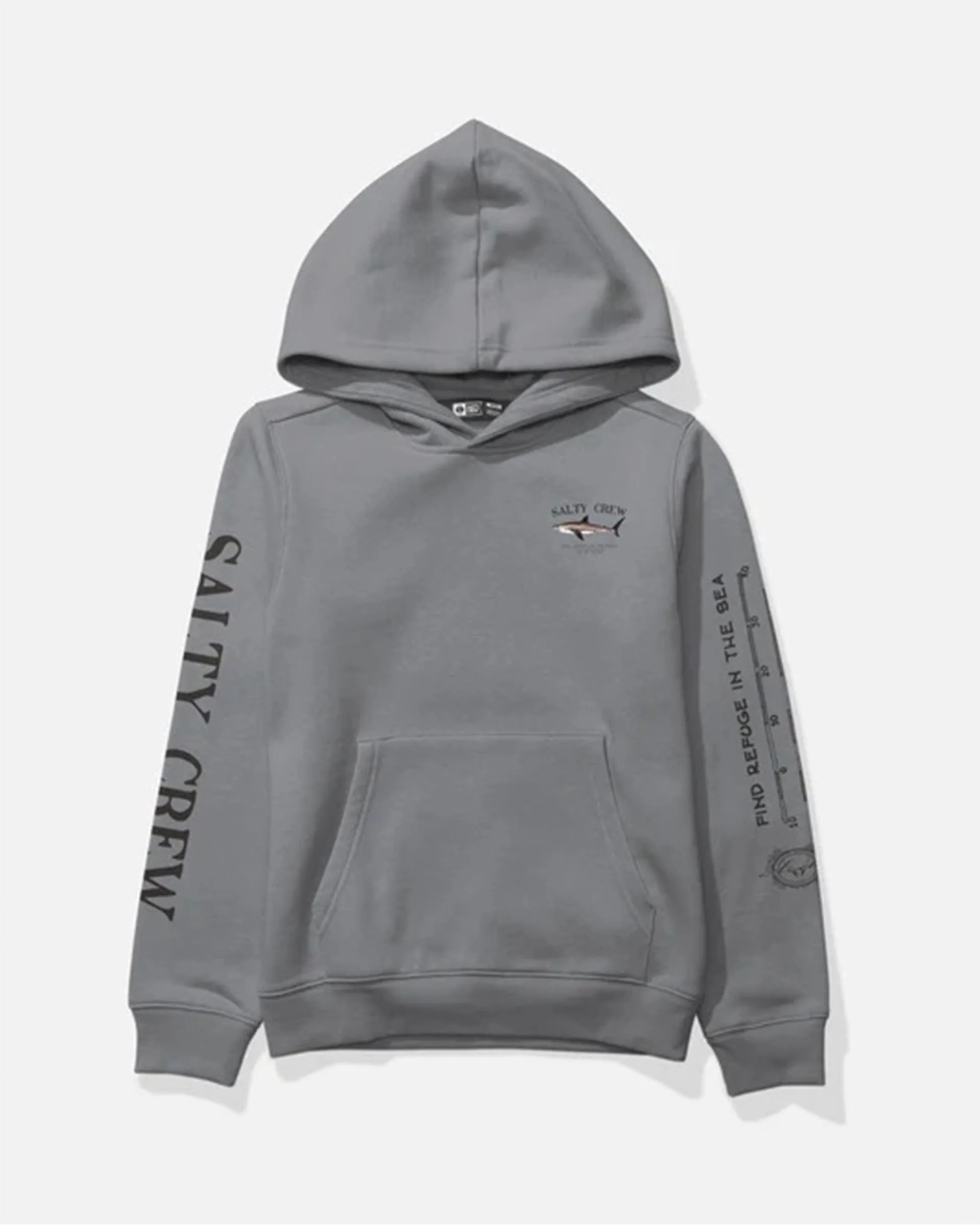 Boy's Bruce Pullover Fleece Hoodie - Shark Skin - Image 2