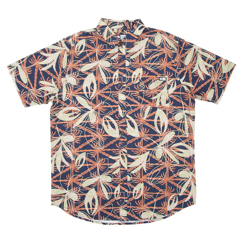 Boy's (8-16) Layday S/S Woven Shirt - Navy