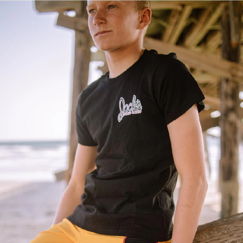 Boys Little Dude S/S T-Shirt - Black