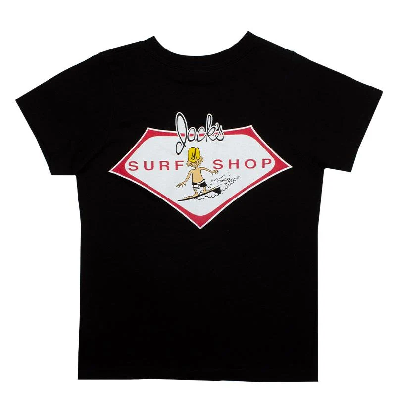 Boys Little Dude S/S T-Shirt - Black - Image 2