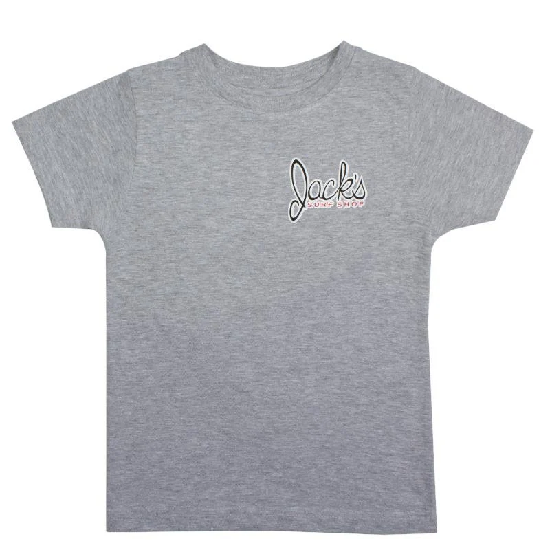 Boys Little Dude S/S T-Shirt - Heather Grey - Image 2