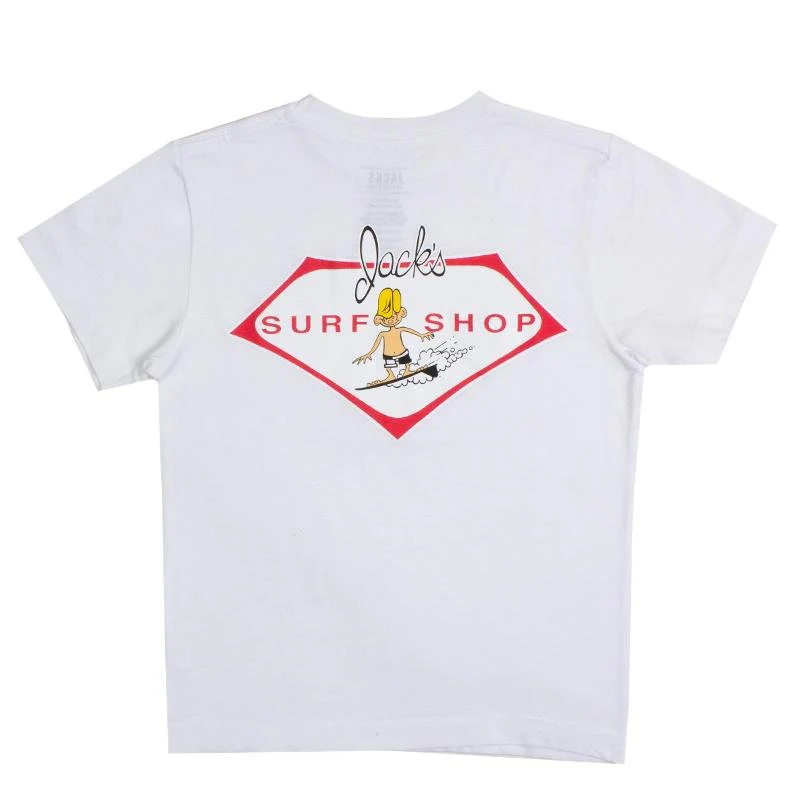 Boys Little Dude S/S T-Shirt - White
