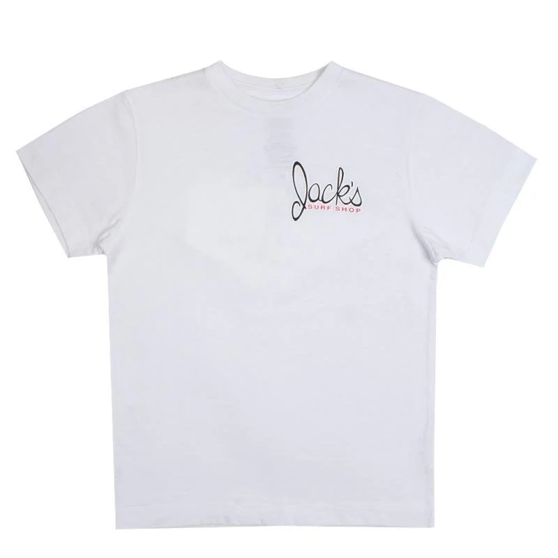 Boys Little Dude S/S T-Shirt - White - Image 2