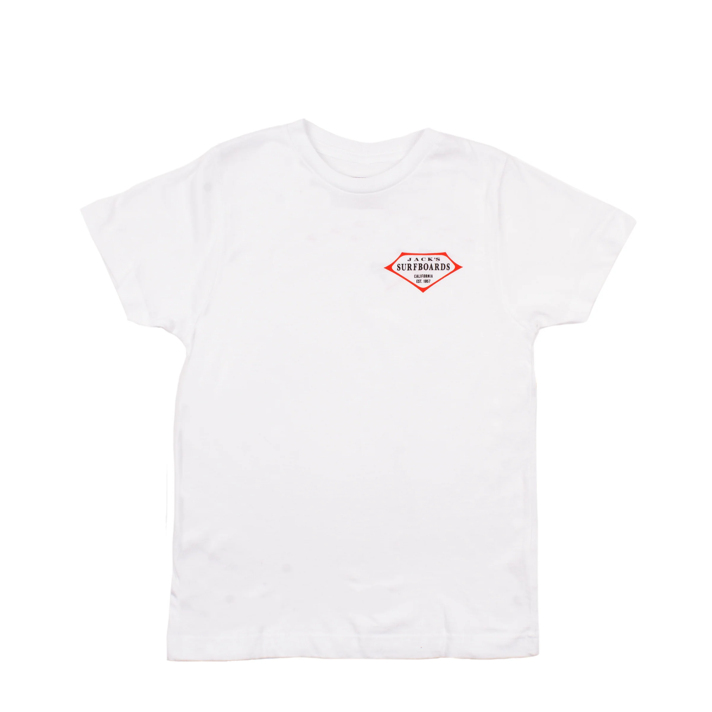 Youth Retro Lam S/S T-Shirt - White/Red Logo - Image 5