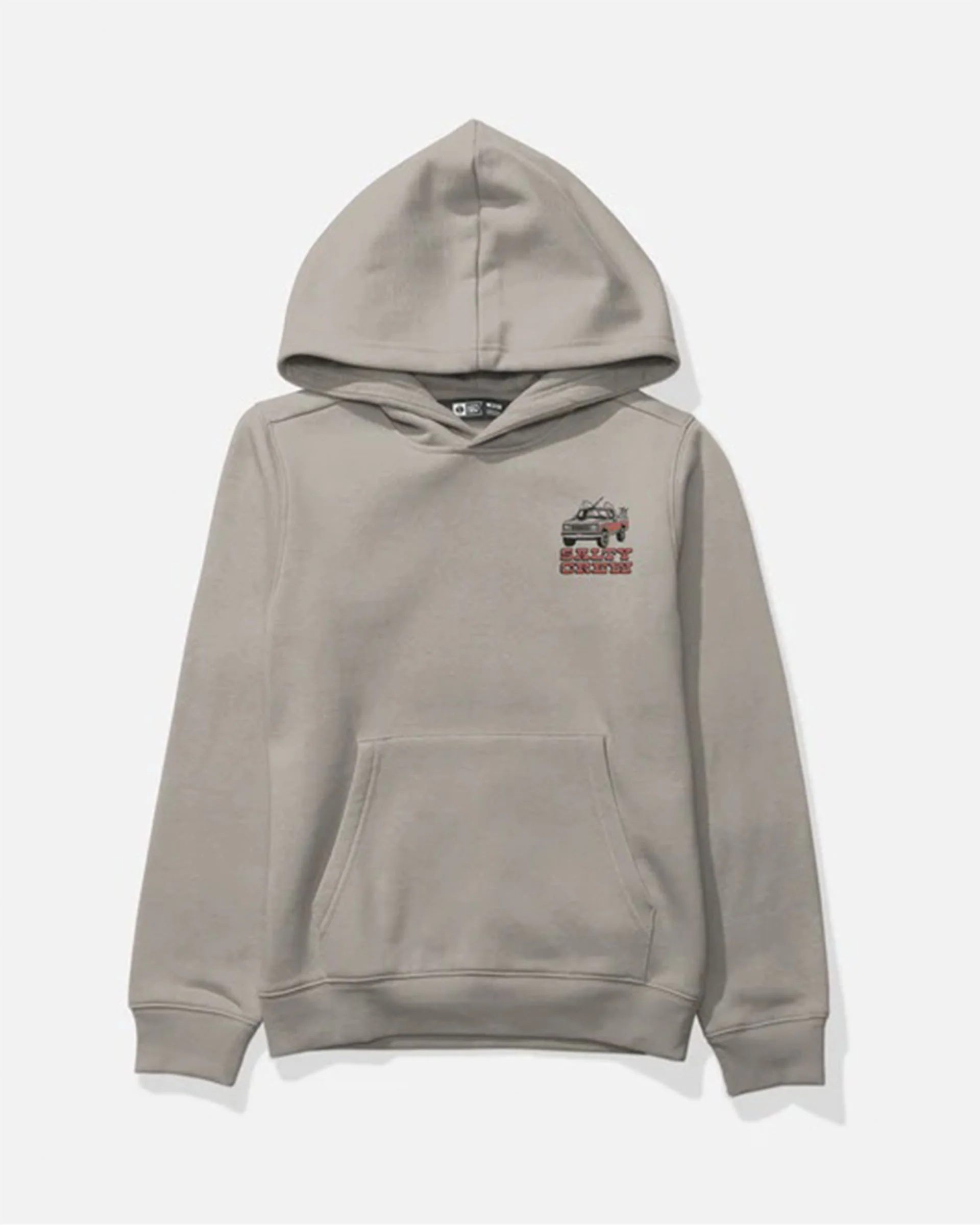 Boy's Truck Stop Fleece Hoodie - Stone - Image 2