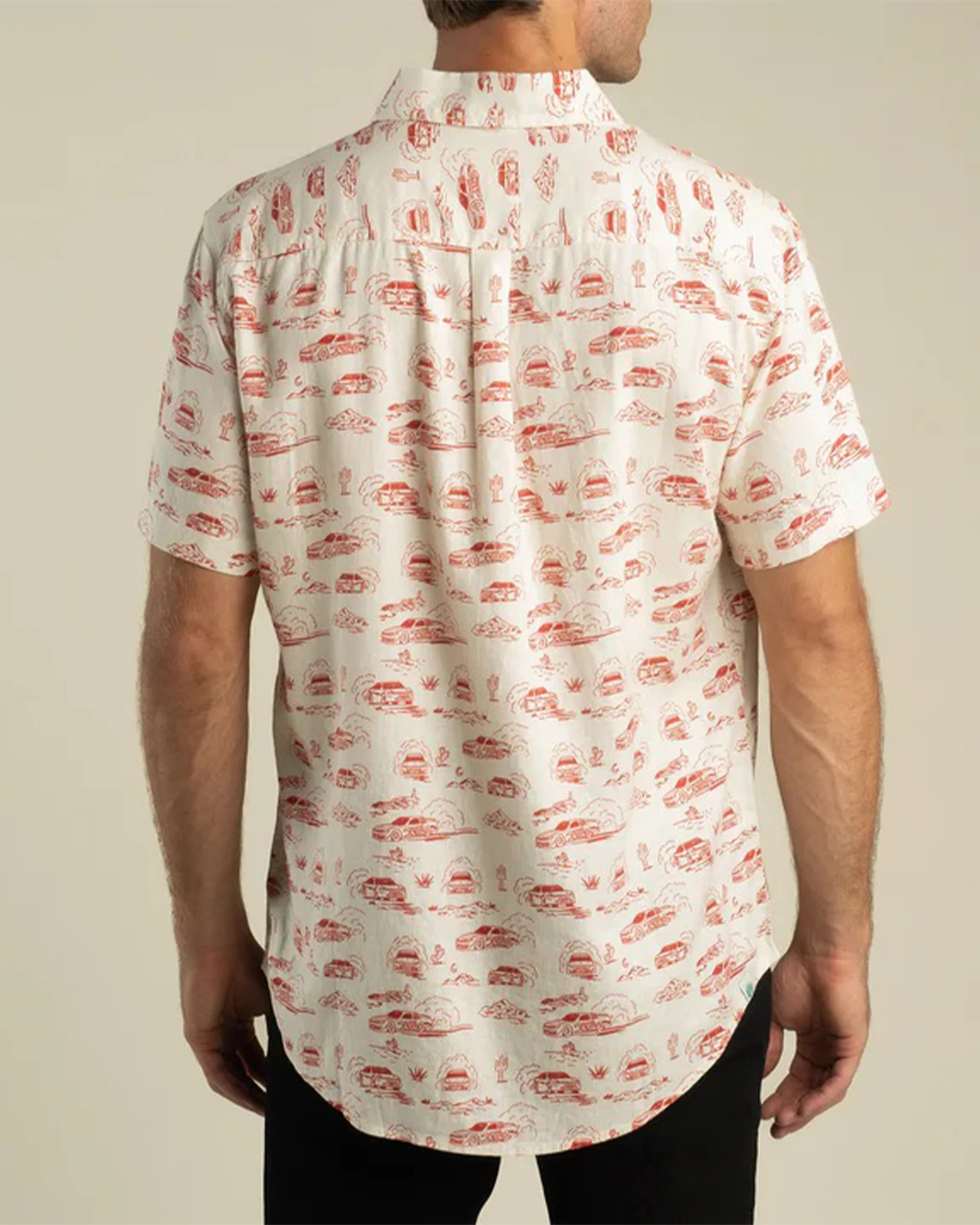 Brad Perez x Sendero City Slicker Button Up Shirt - Red Car Toile - Image 5