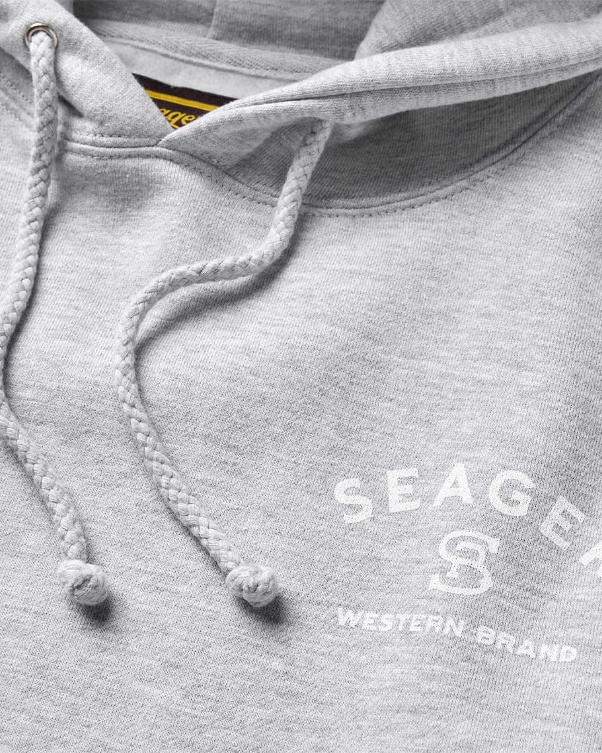 Branded Mid-Weight P/O Hoodie - Heather Grey - Image 4