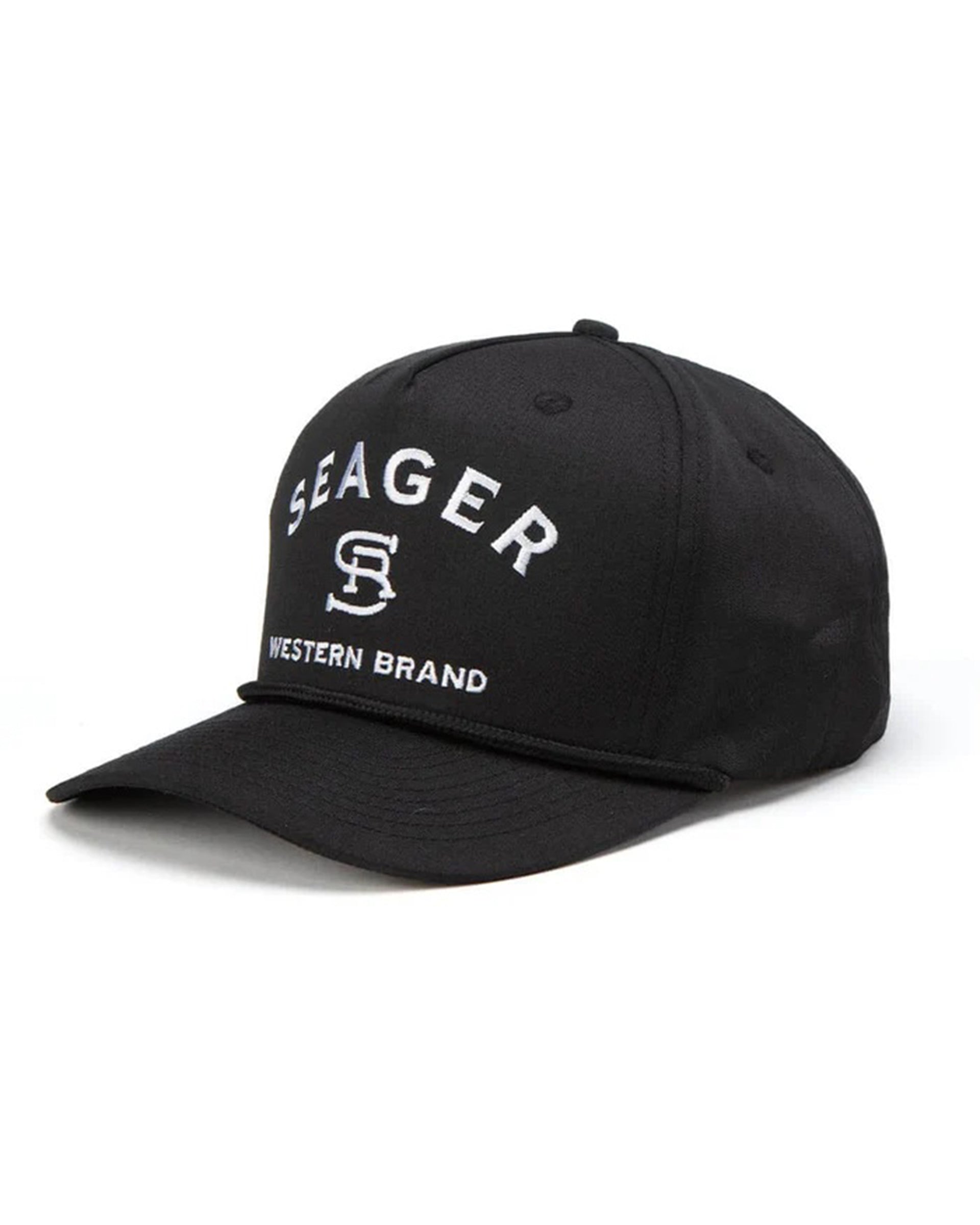 Branded Snapback Hat - Black