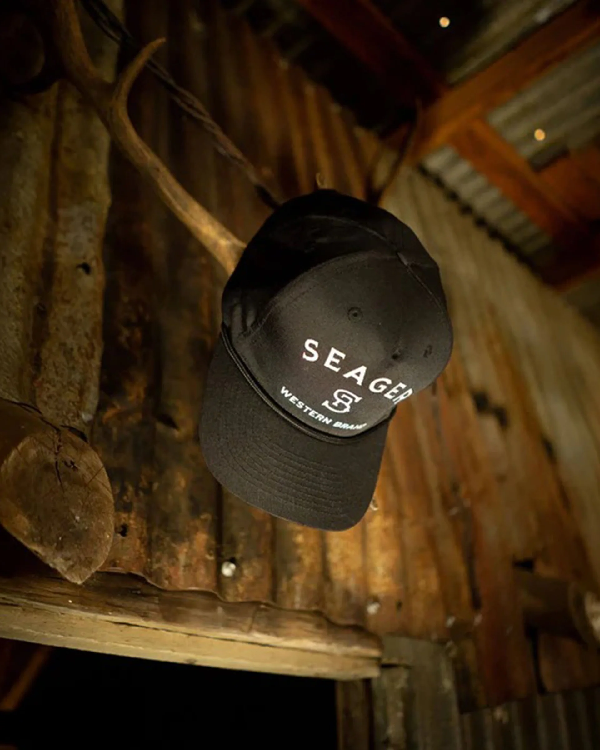 Branded Snapback Hat - Black - Image 2