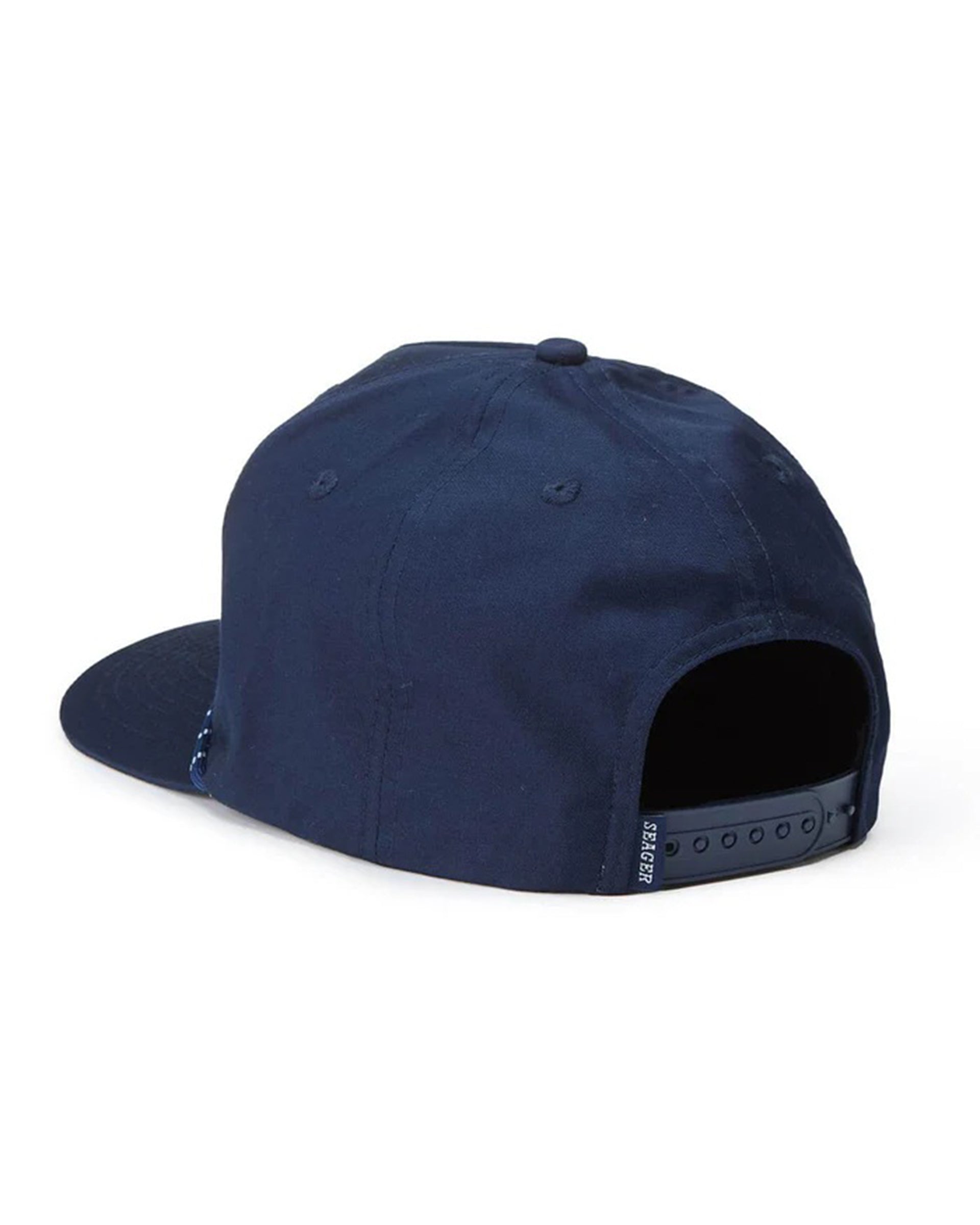 Branded Snapback Hat - Blue - Image 3