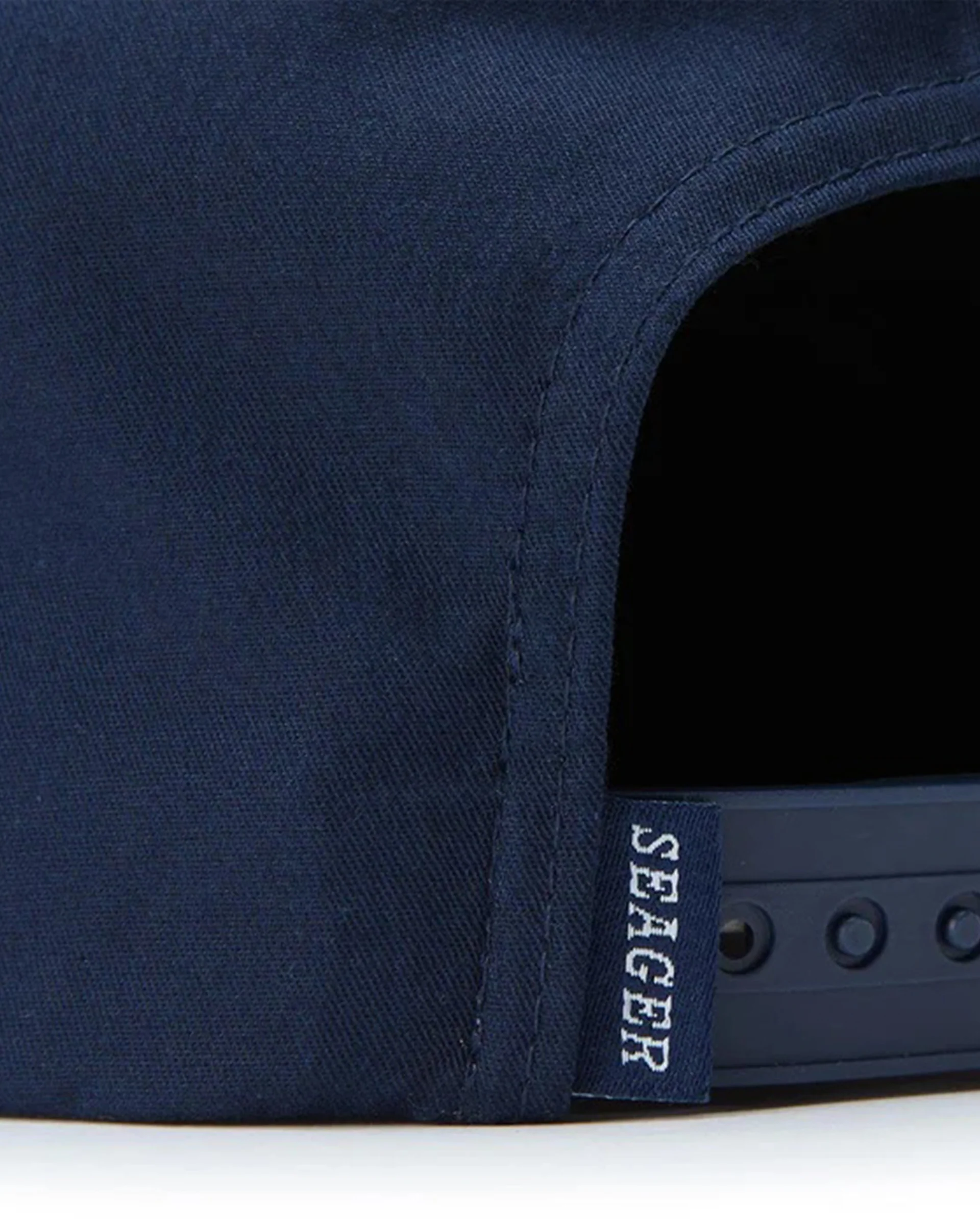 Branded Snapback Hat - Blue - Image 4