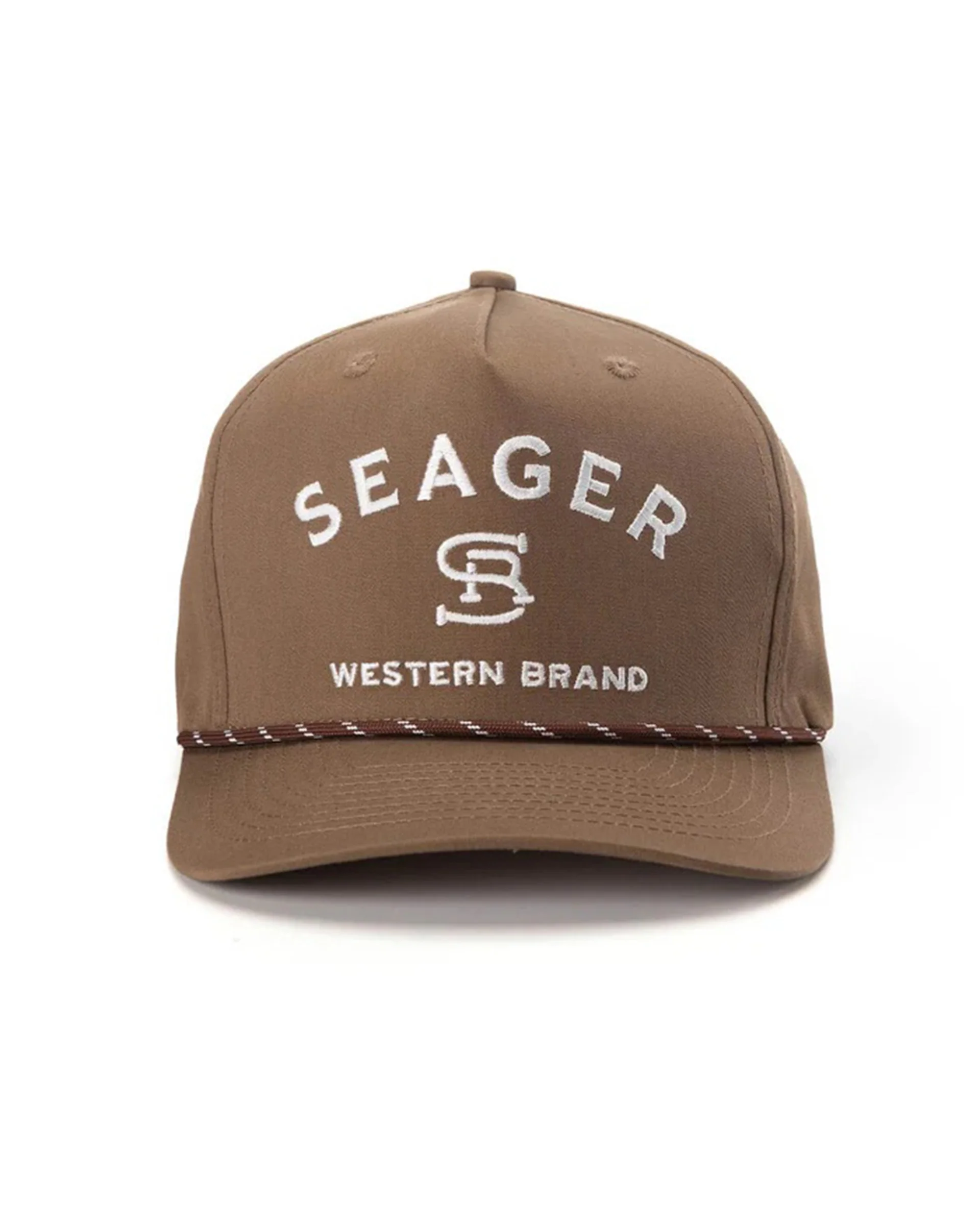 Branded Snapback Hat - Brown - Image 2