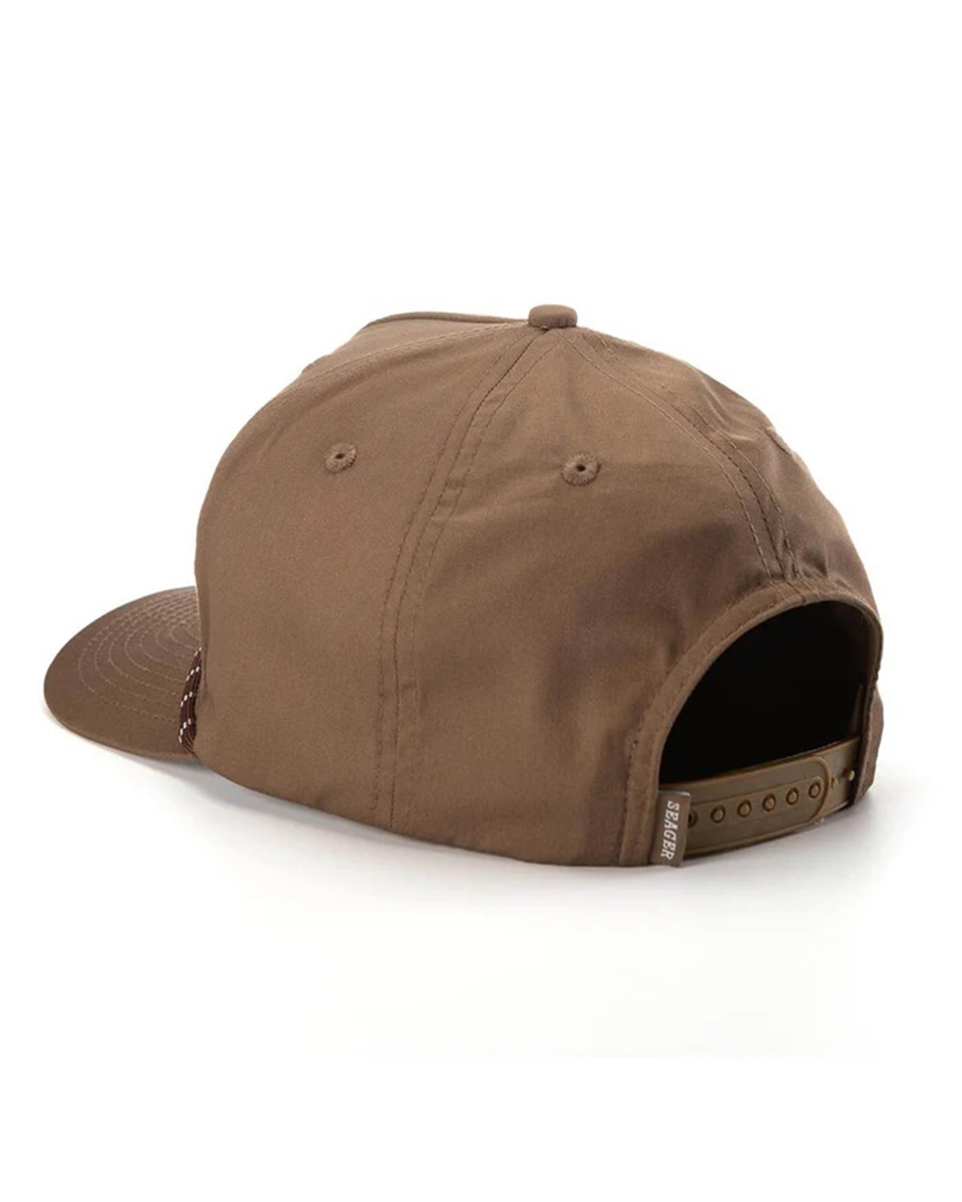 Branded Snapback Hat - Brown - Image 3