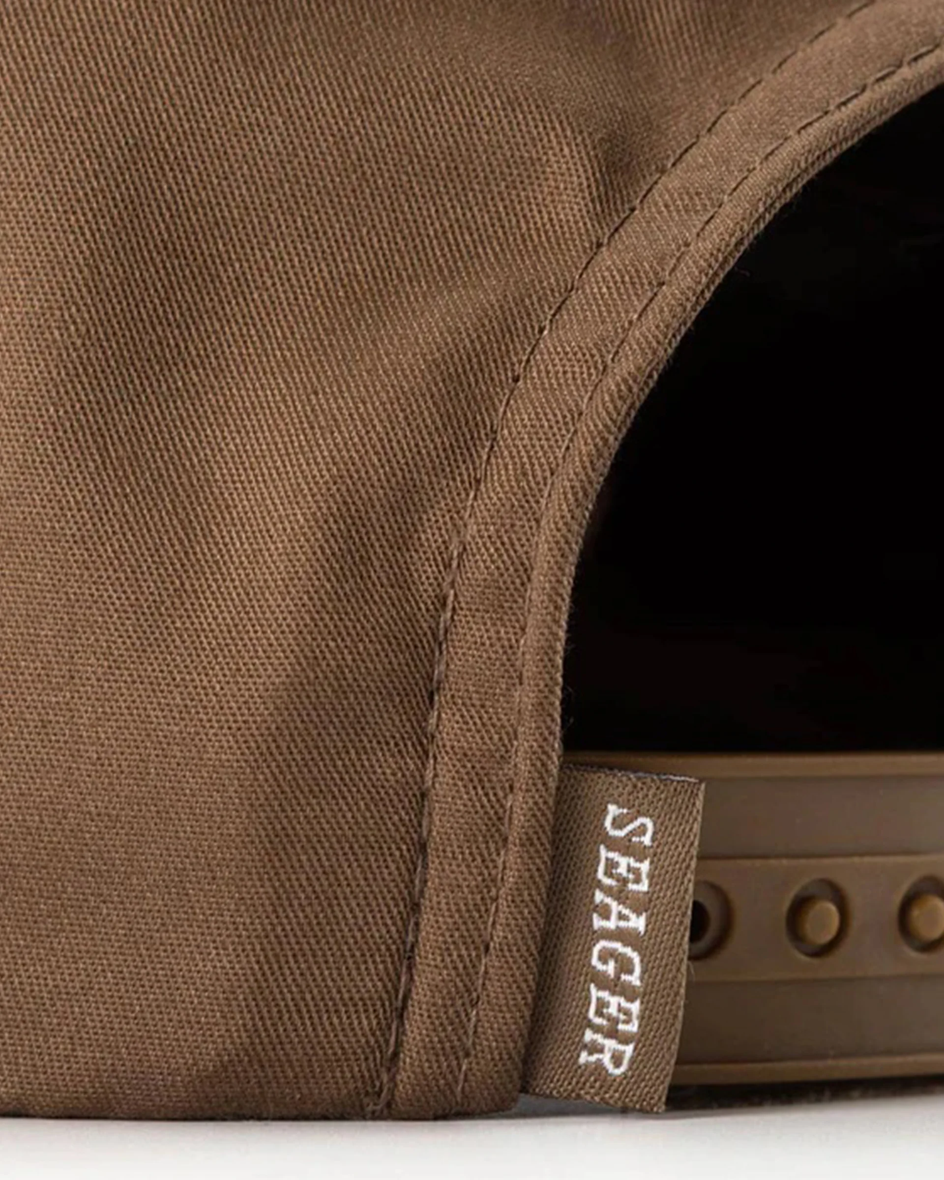 Branded Snapback Hat - Brown - Image 4