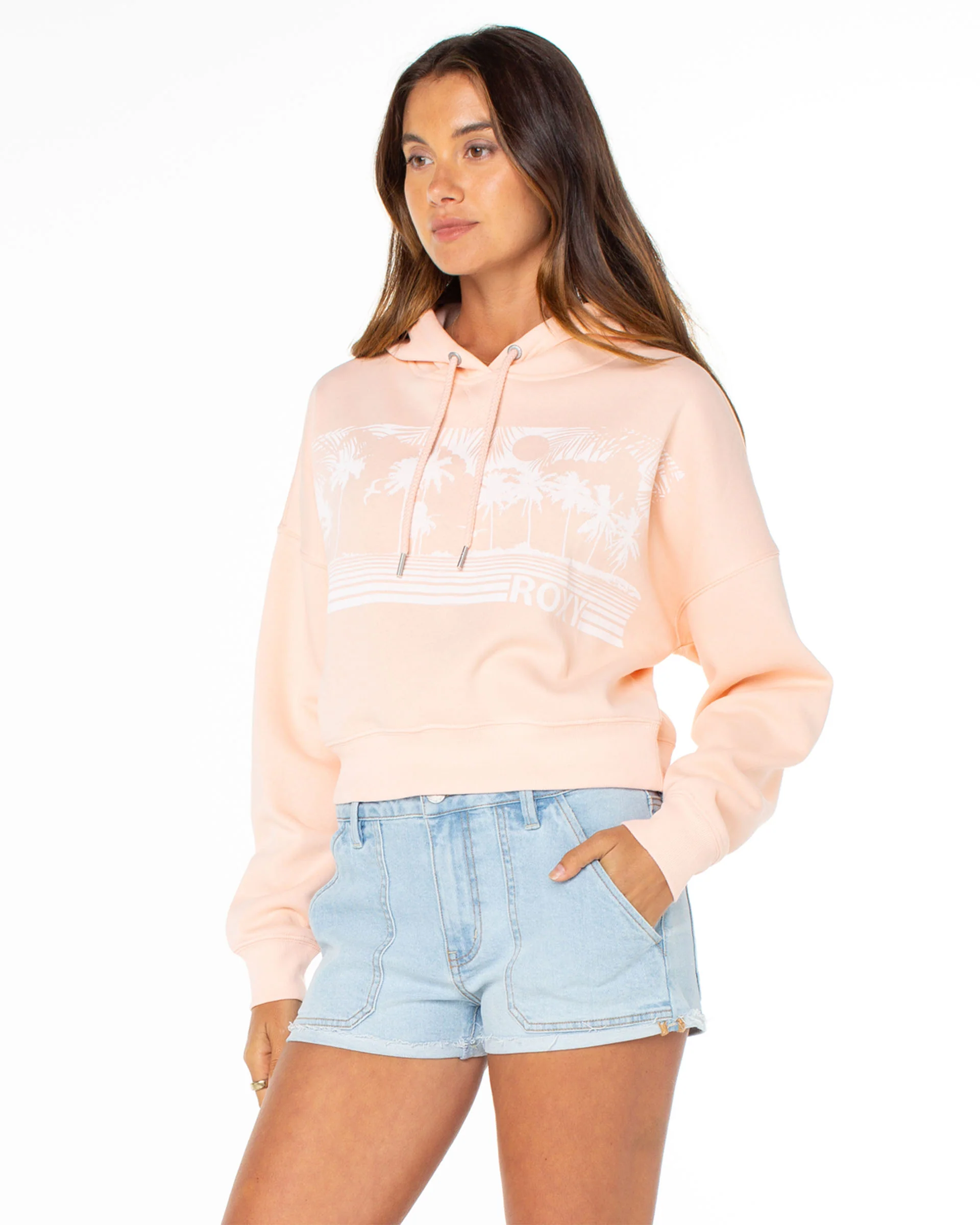 Breakwater P/O Hoodie - Tropical Peach Windy Palm - Image 4