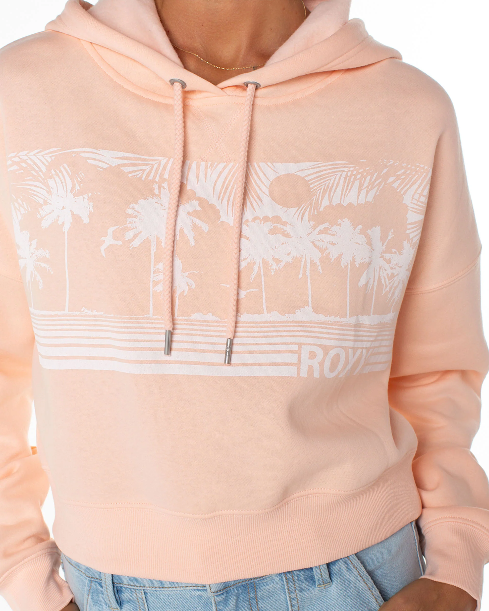 Breakwater P/O Hoodie - Tropical Peach Windy Palm - Image 6