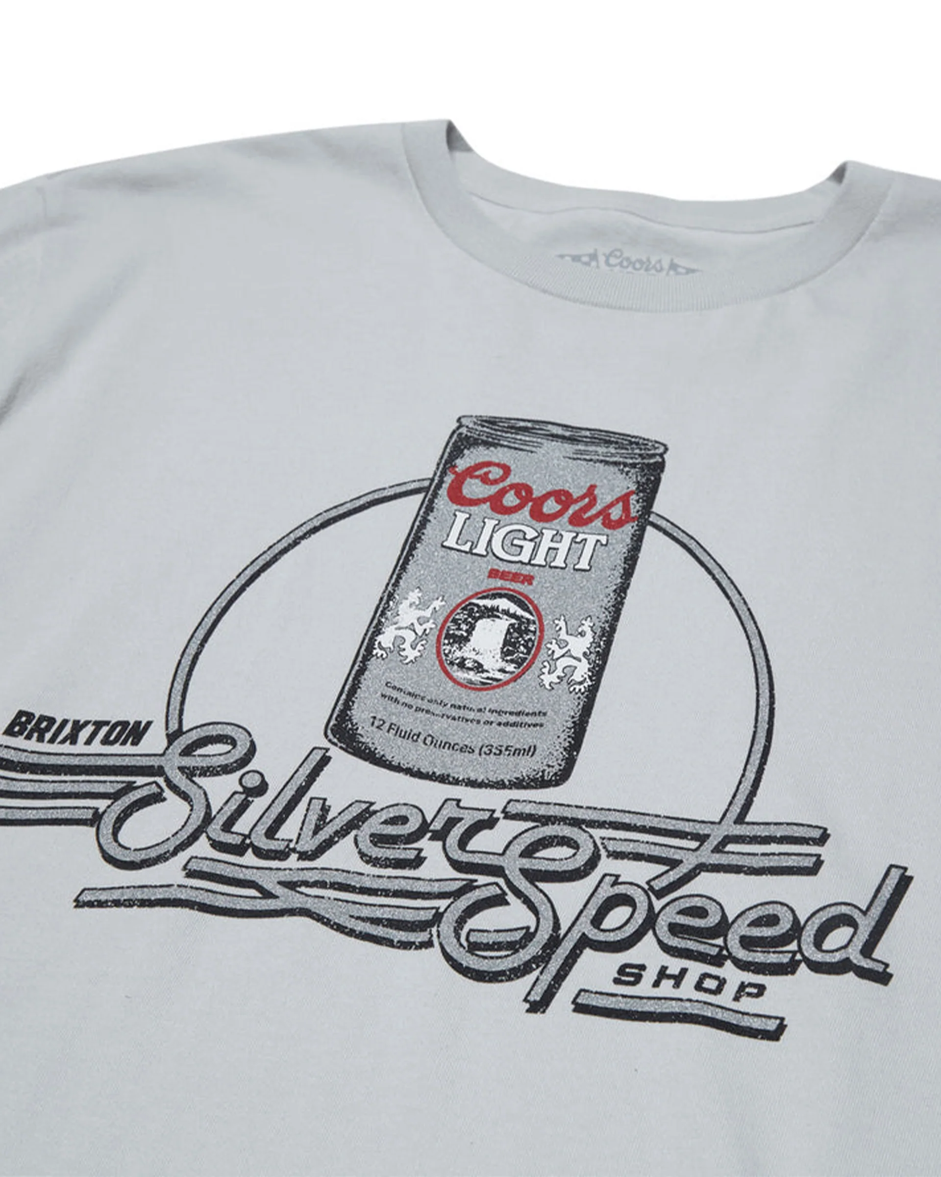 Brixton x Coors Light Caster S/S T-Shirt - Silver - Image 2