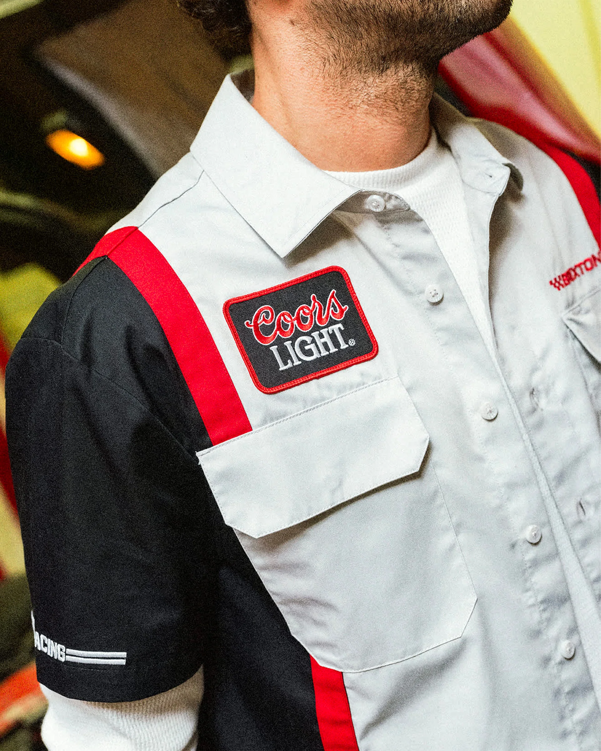 Brixton x Coors Light Shake Down Shirt - Silver/Black - Image 6