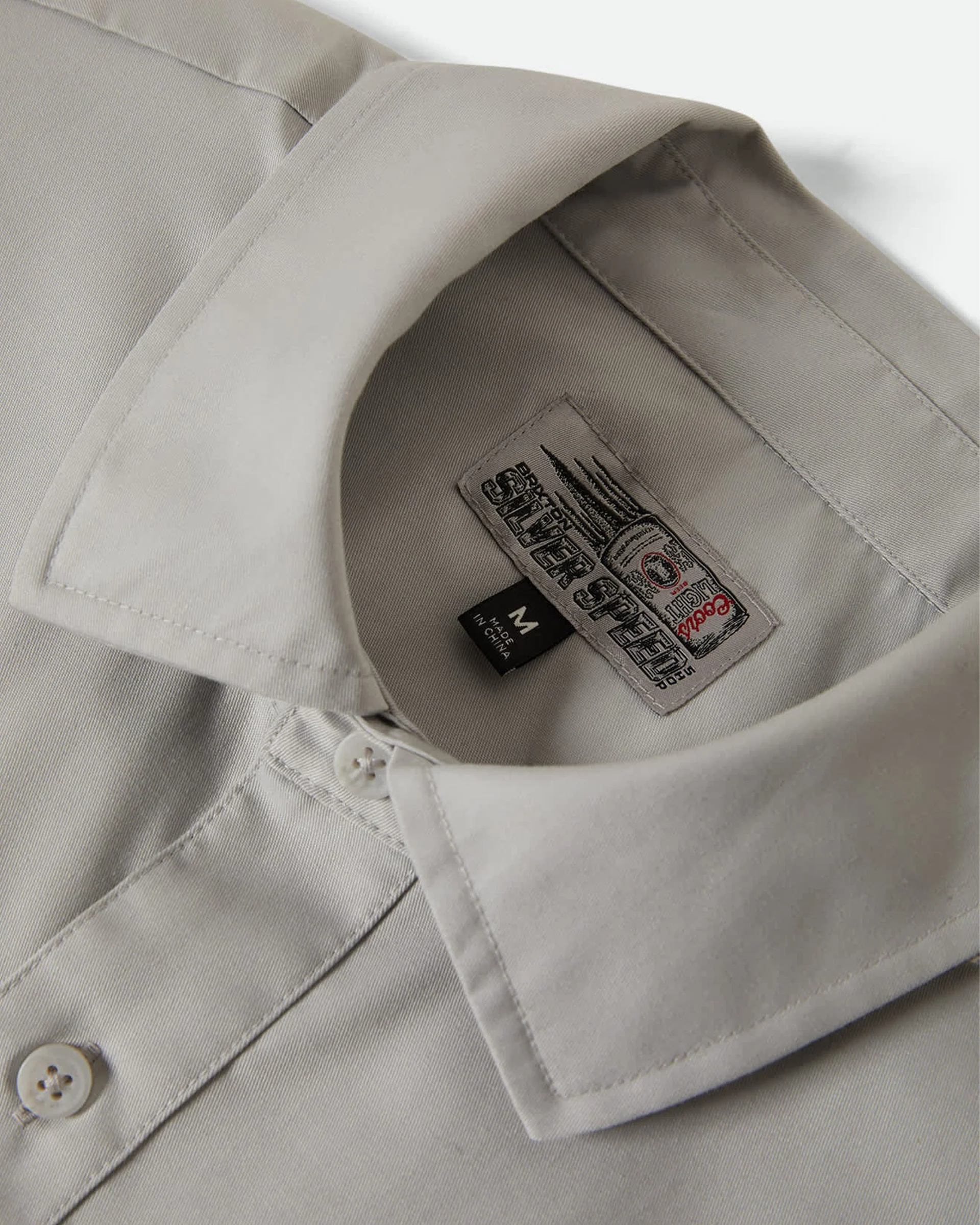 Brixton x Coors Light Shake Down Shirt - Silver/Black - Image 9
