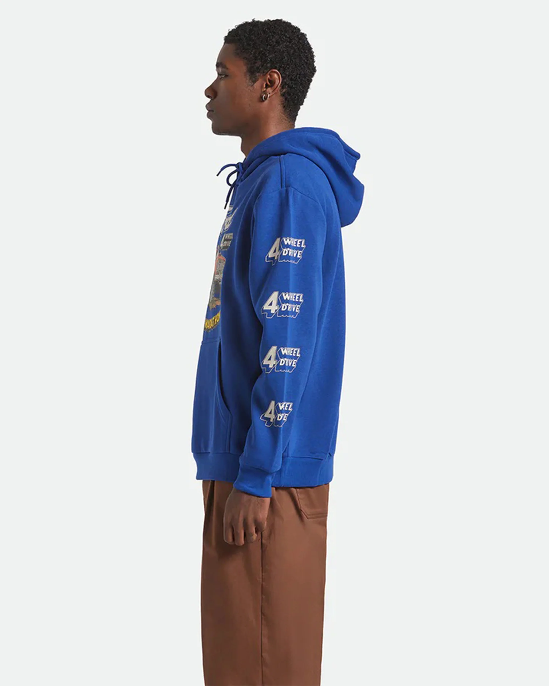 Brixton x Ford Mud Marathon Fleece Hoodie - Ford Blue - Image 2