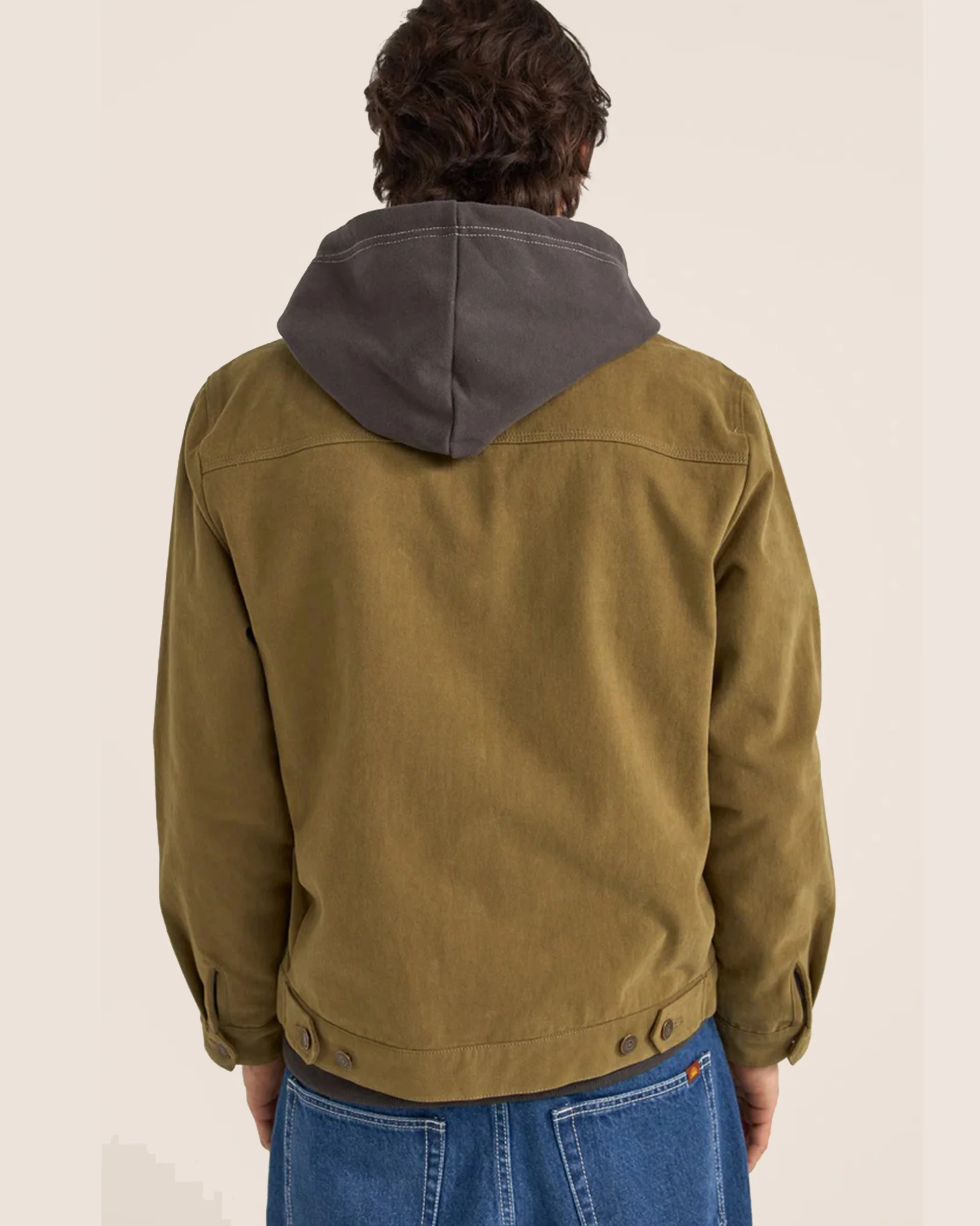 Brushed Twill Trucker - Olive - Image 3