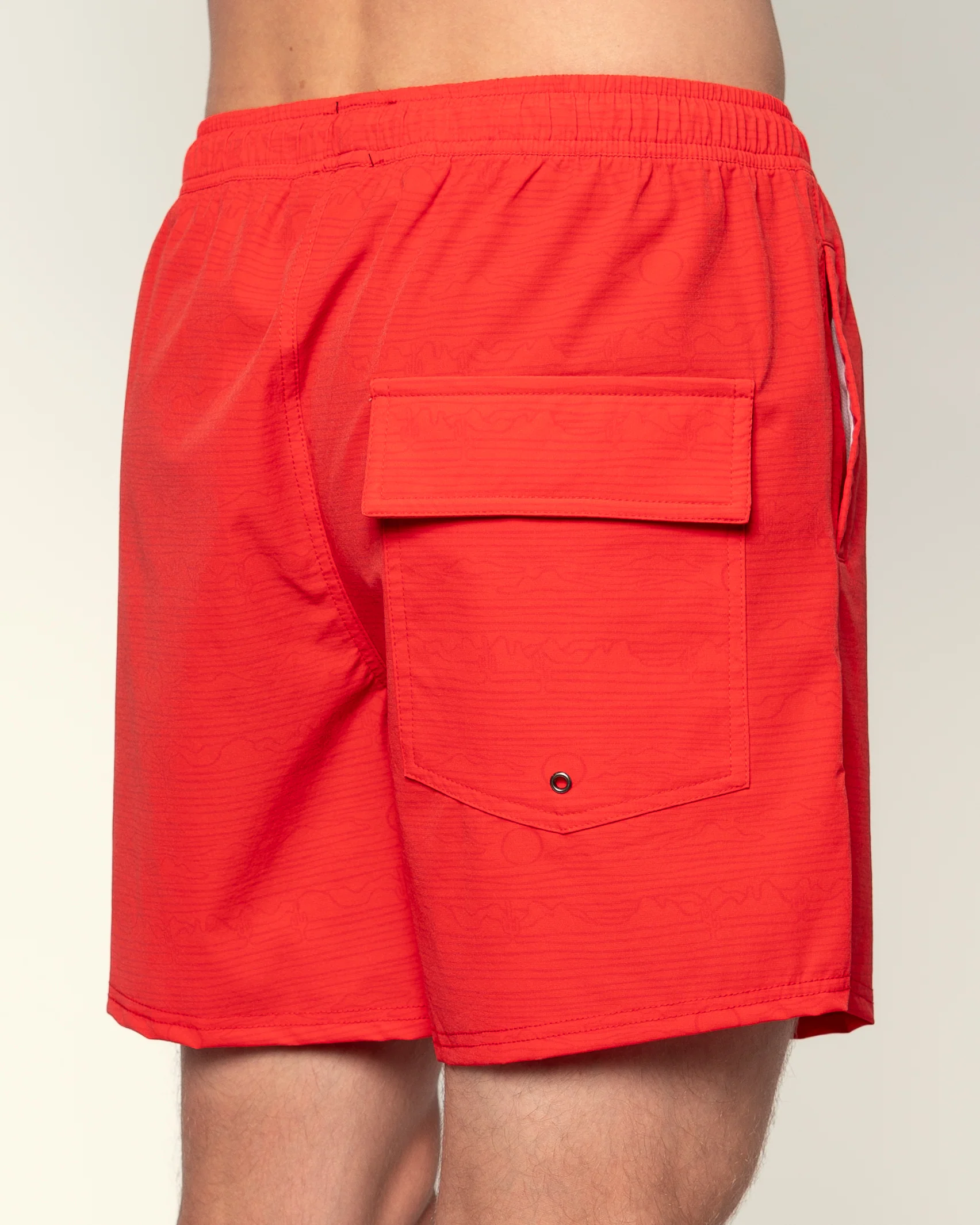 Buckaroo 15" Volley Short - Red - Image 4