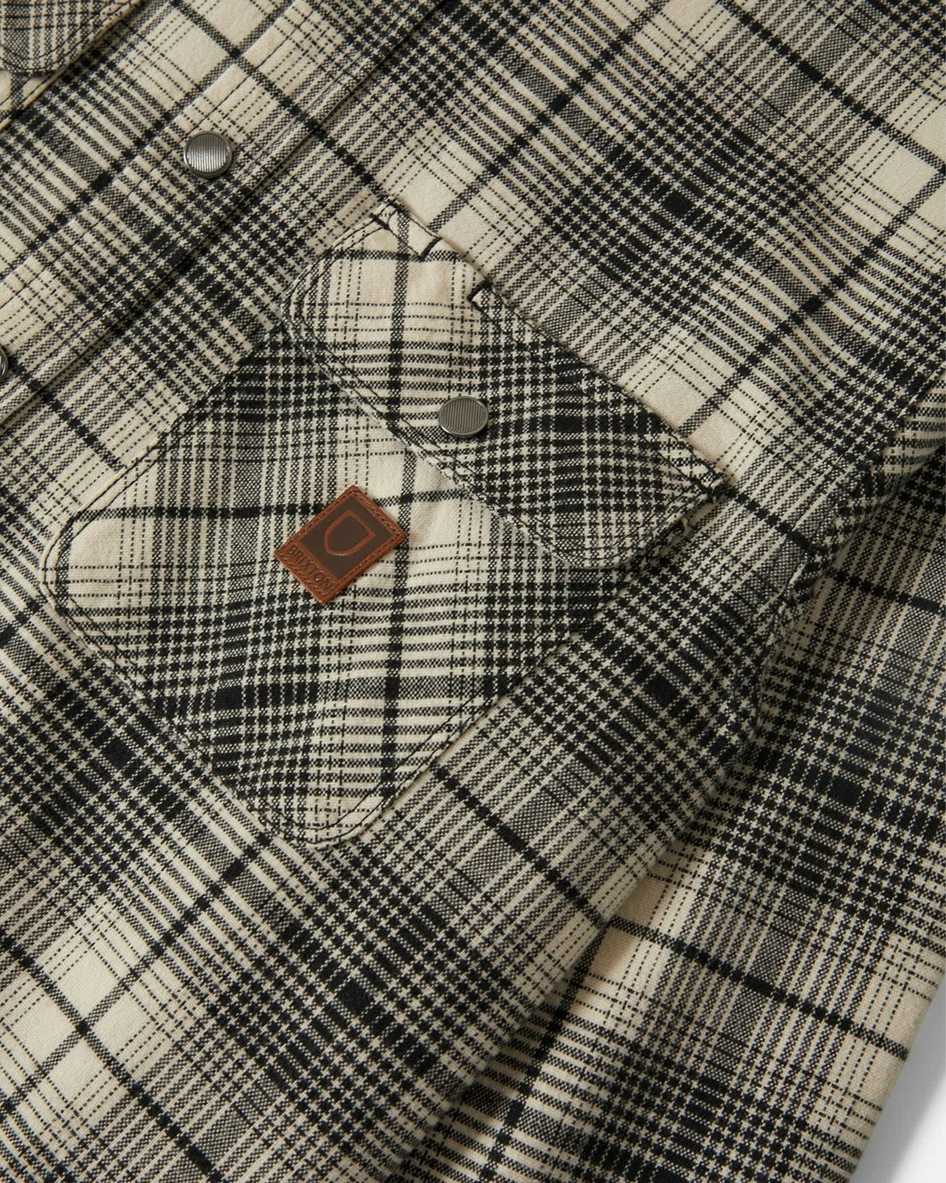 Builders Bowery Performance Flannel - Off White/Black - Image 7
