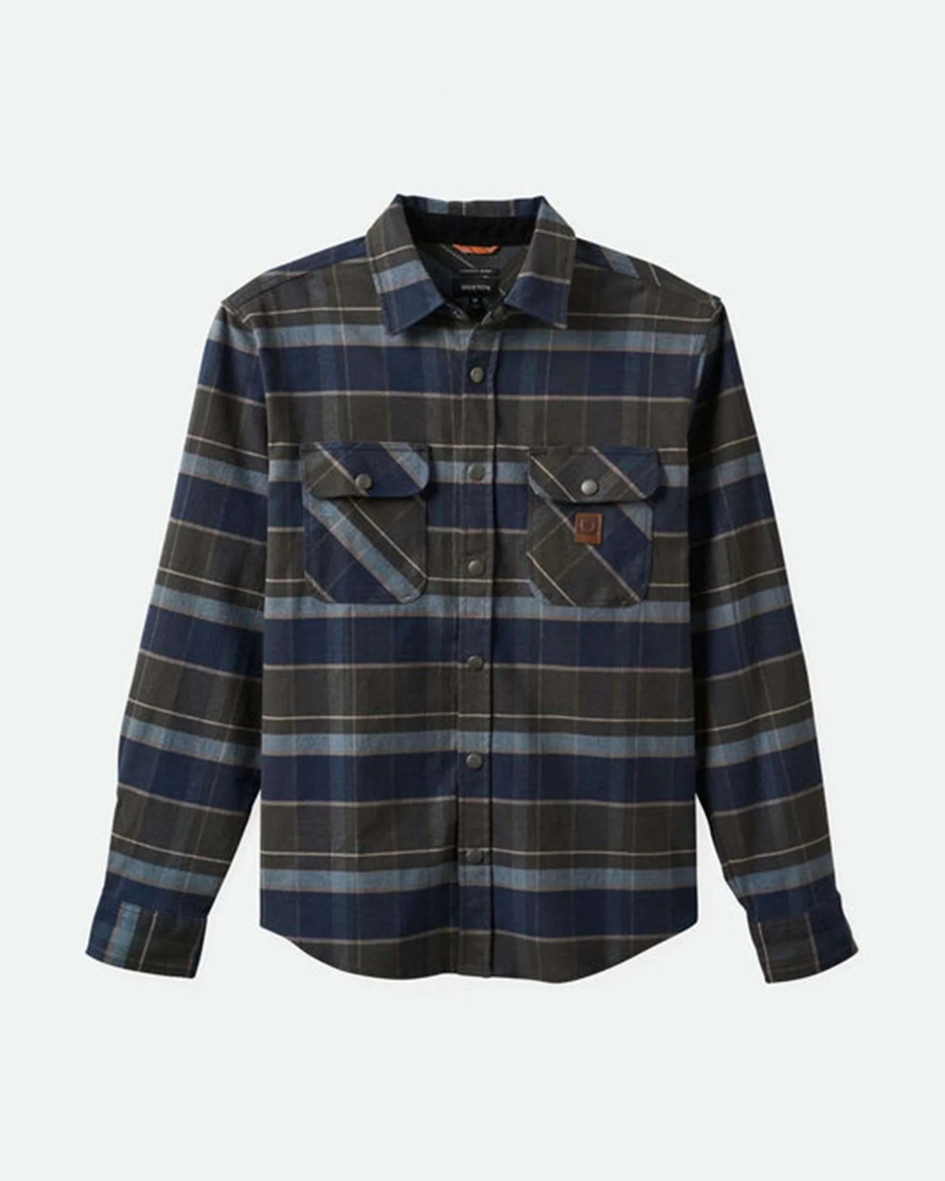 Builders Bowery Stretch Water Resistant Flannel - Washed Navy/Black/Coronet Blue