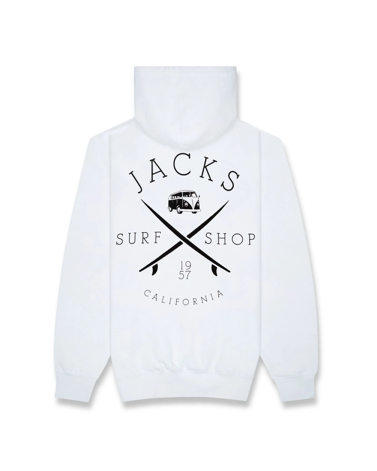 Bus Stop Classic Pullover Hoodie - White