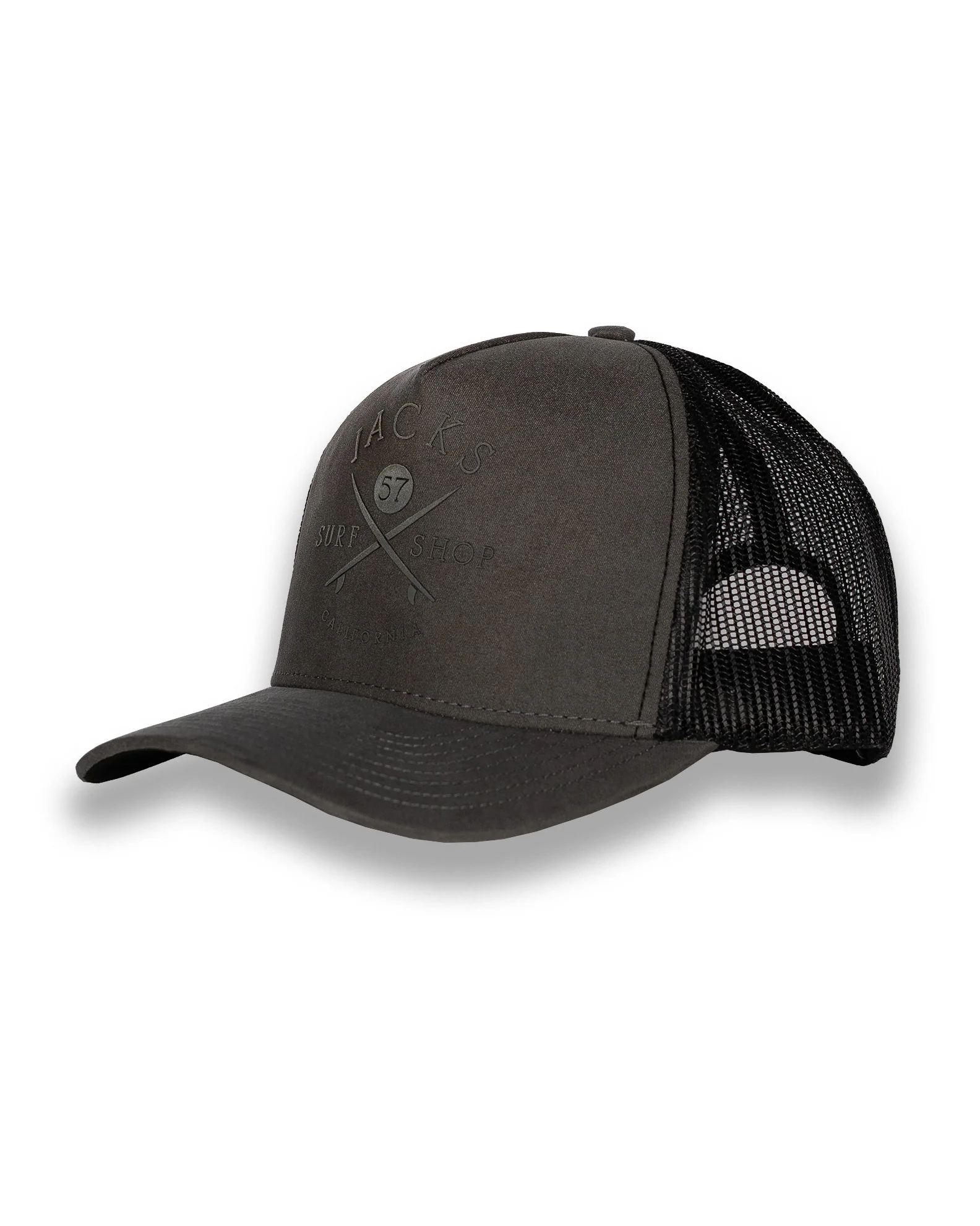 Bus Stop Suede Trucker Hat - Gray