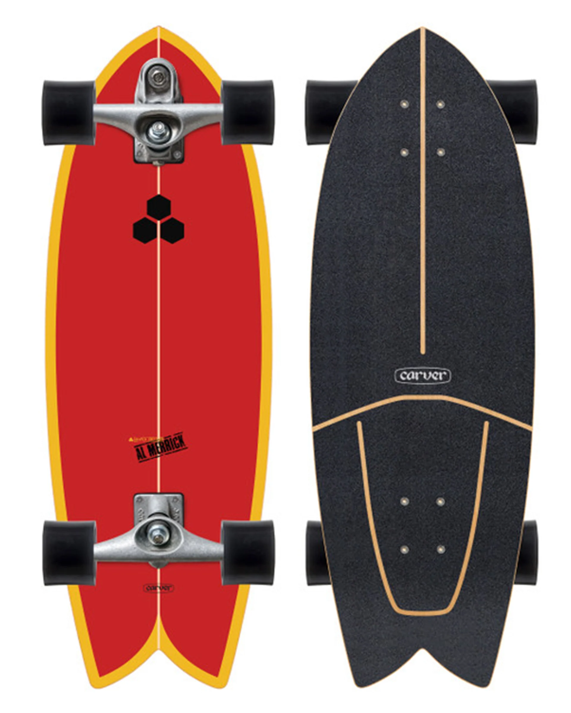 C7 Raw 29.25" Fish Surfskate Complete
