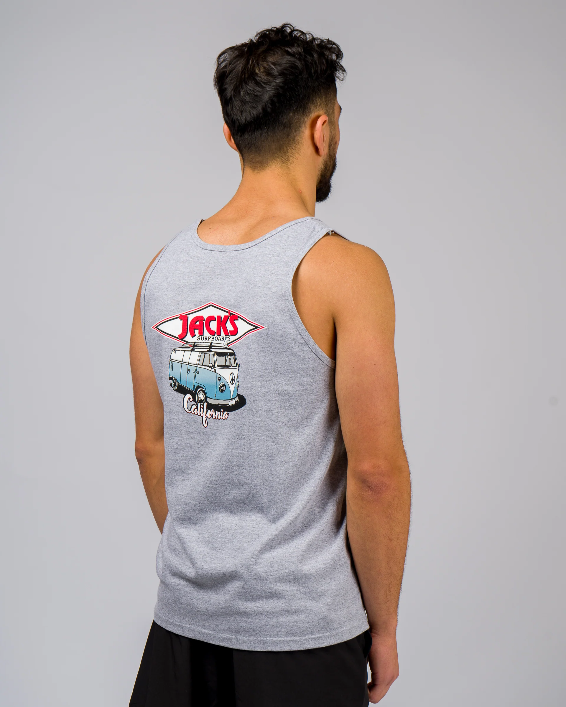 CA Diamond Transport Tank Top - Athletic Heather Grey - Image 6