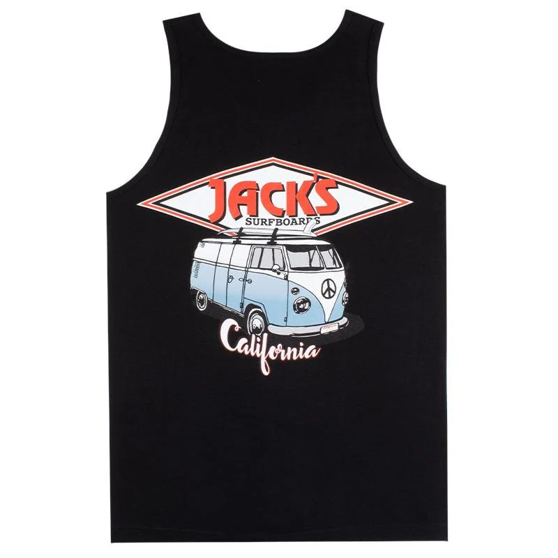 CA Diamond Transport Tank Top - Black