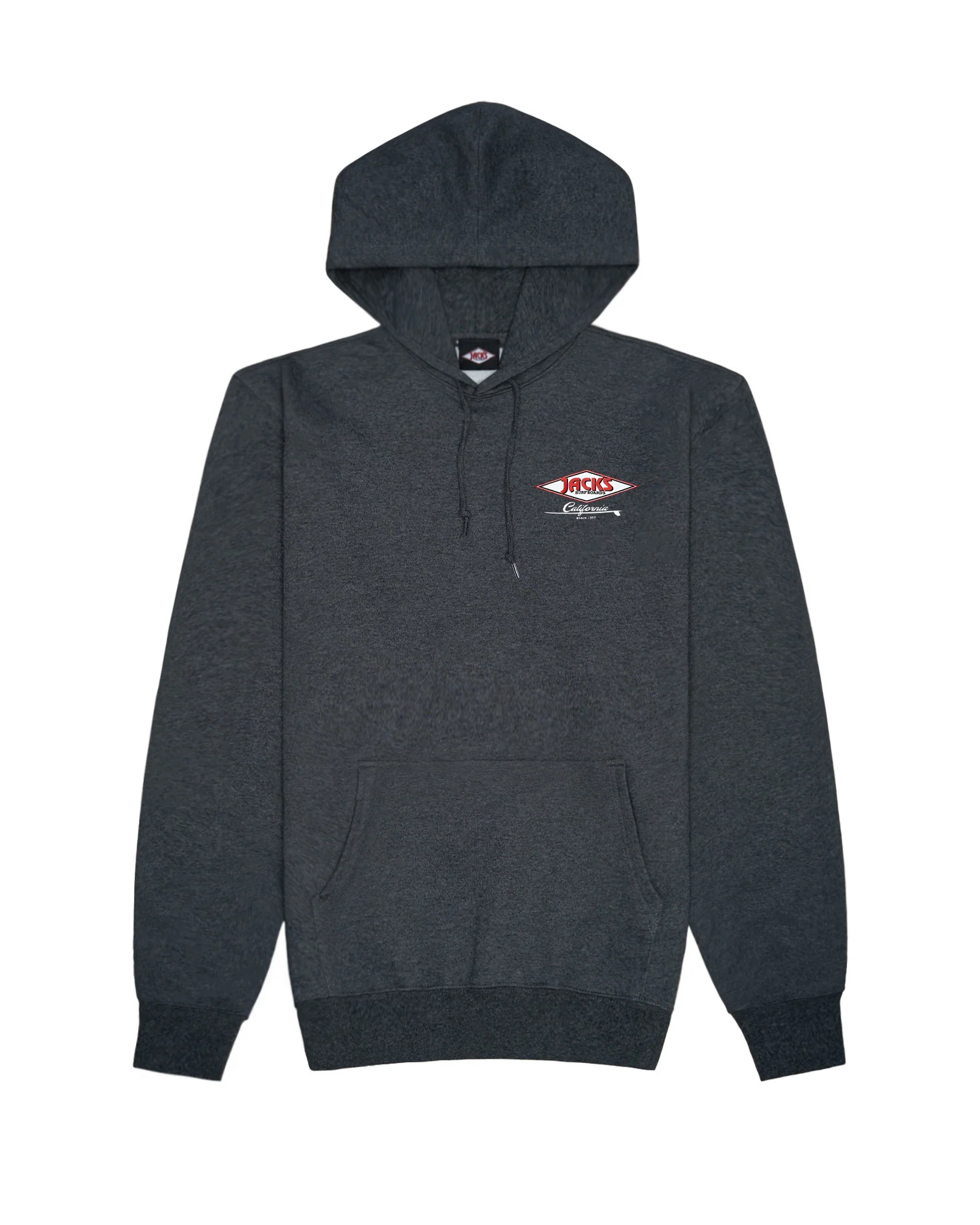 Cal Diamond Classic Pullover Hoodie - Charcoal - Image 2