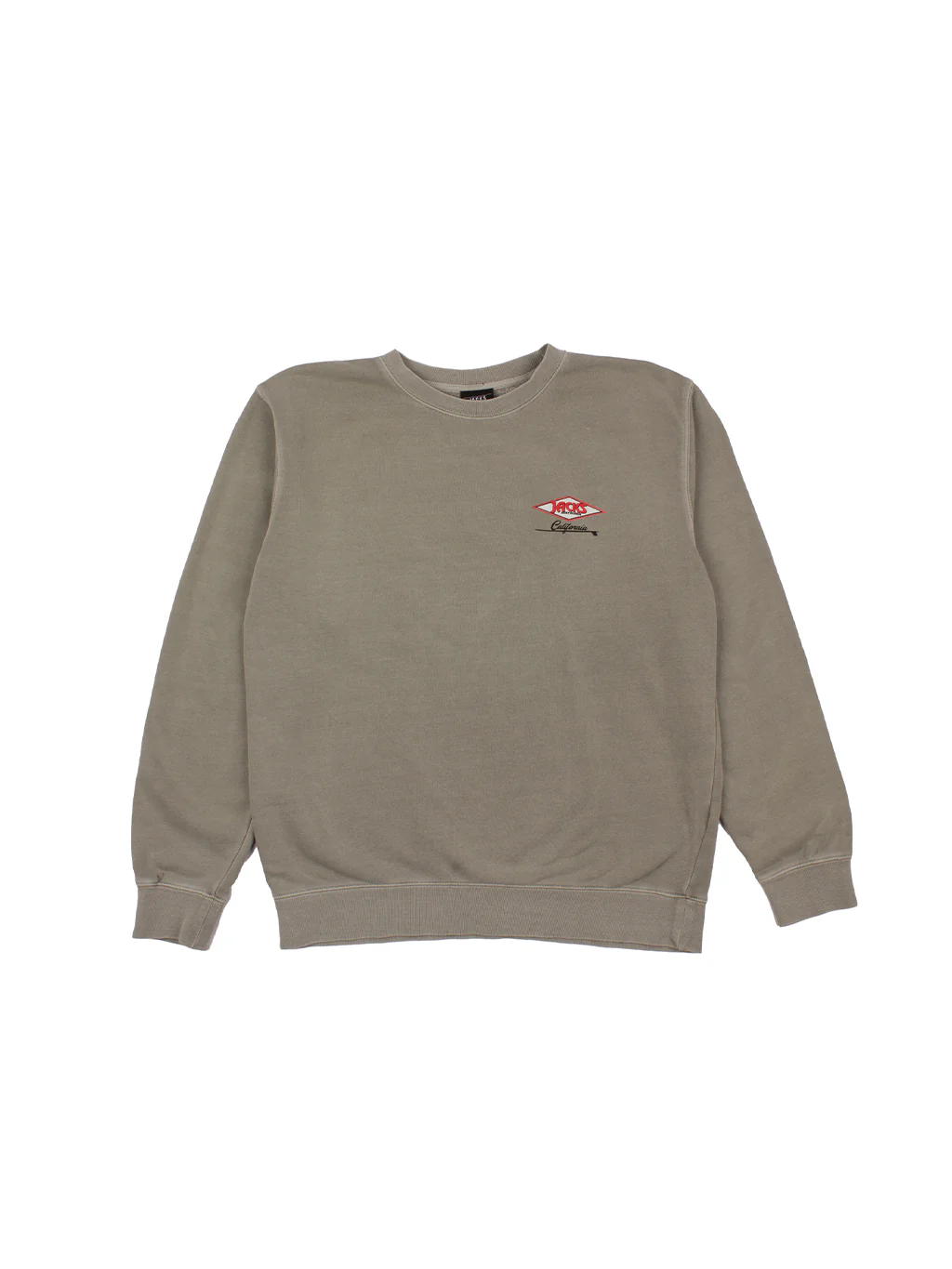 Cal Diamond Pigment Crewneck Sweatshirt - Cement - Image 2