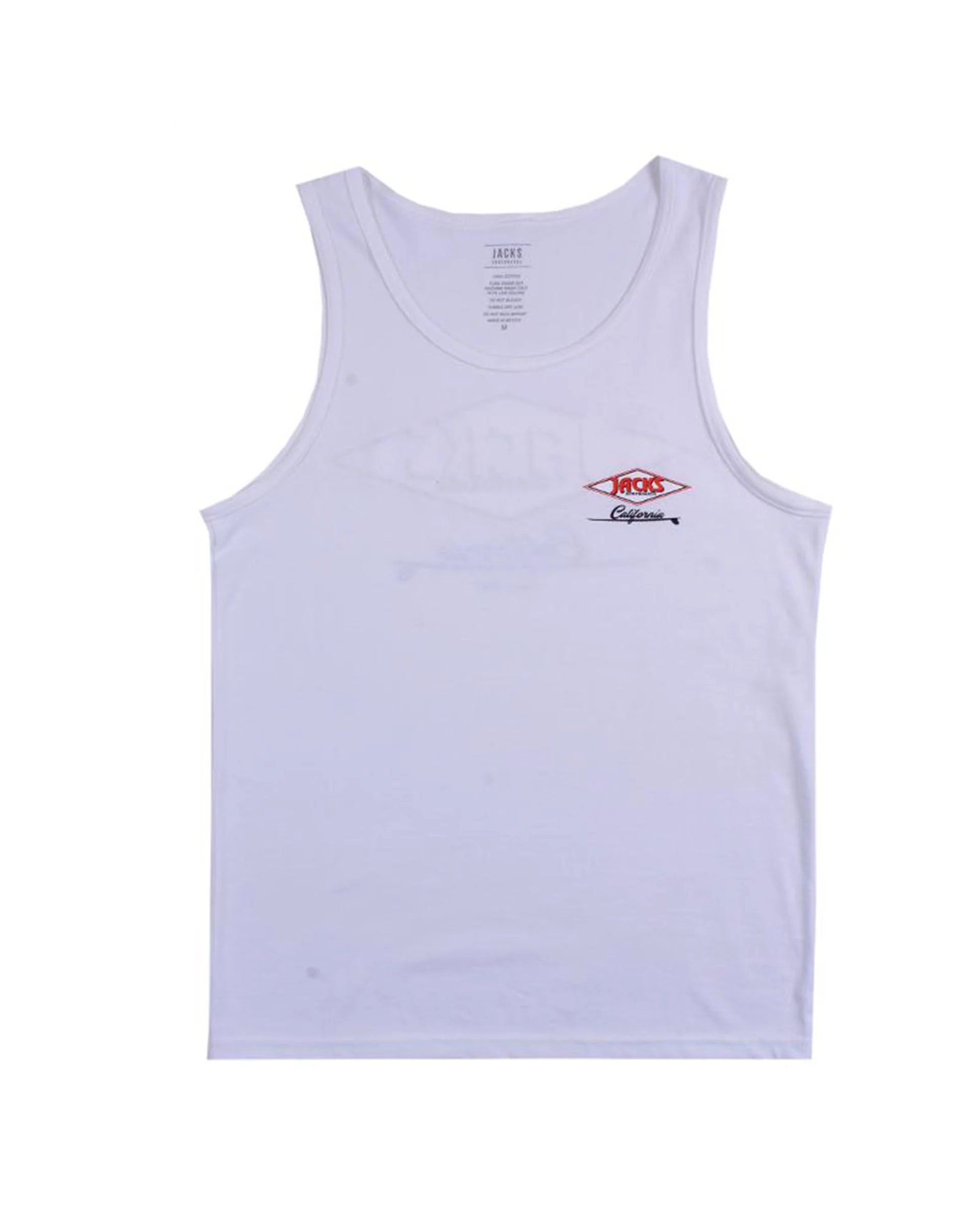 Cal Diamond Tank Top - White - Image 2