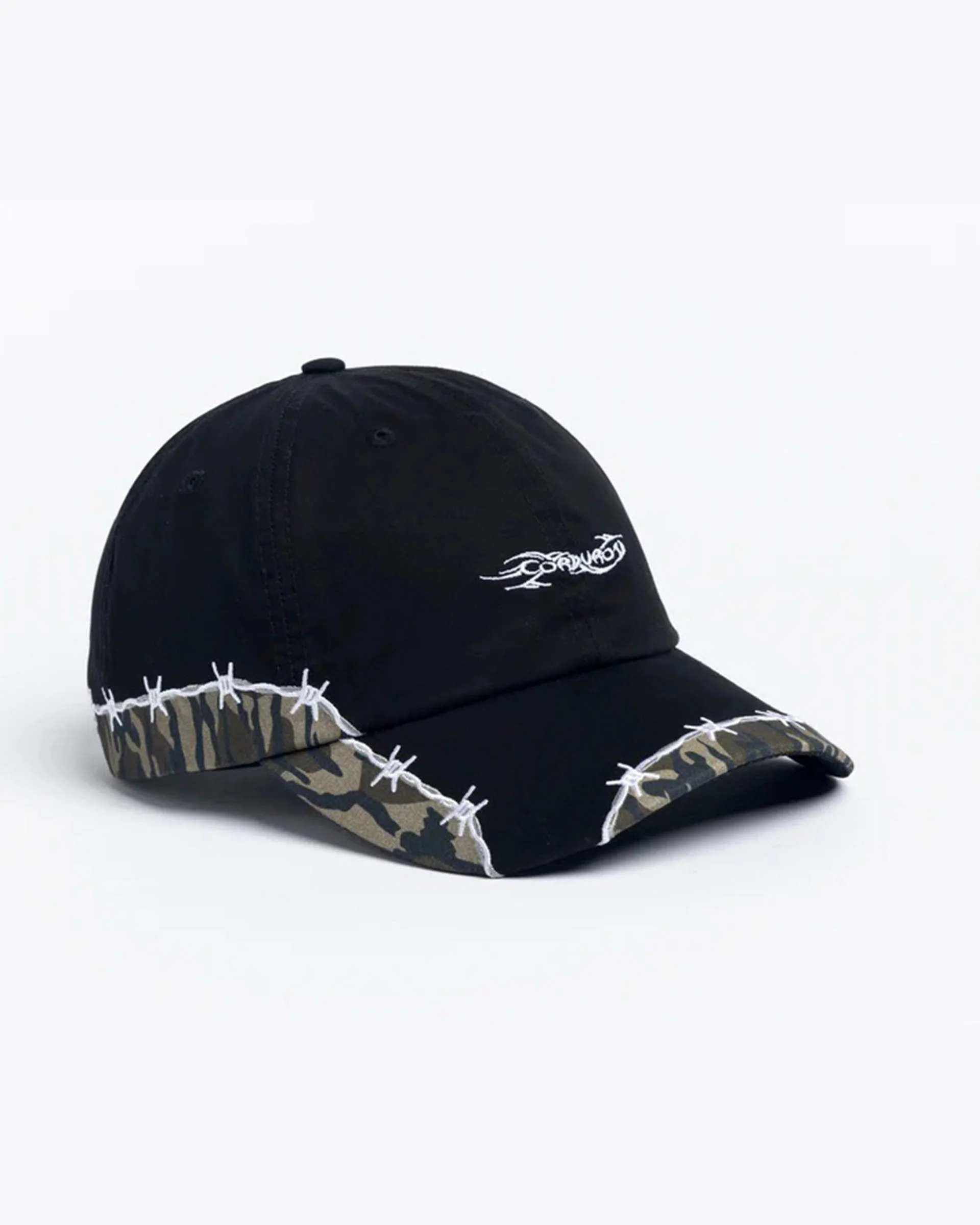 Camo Strapback Hat - Black