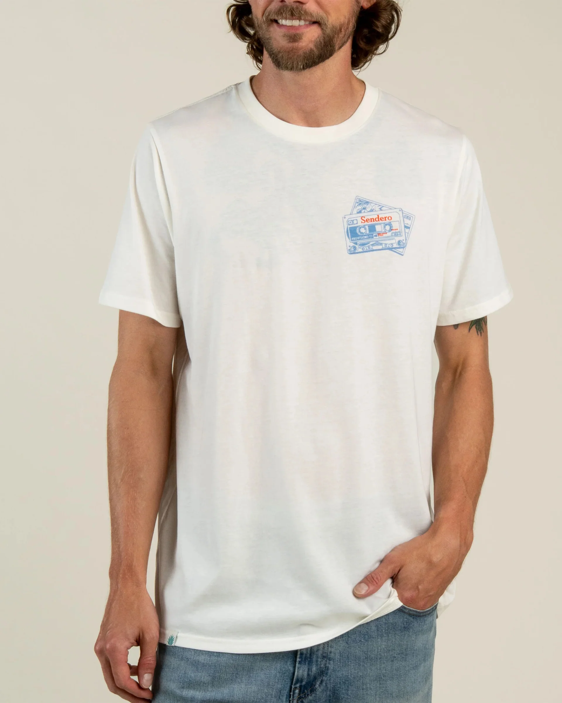 Cassette Tape S/S T-Shirt - Vintage White - Image 4